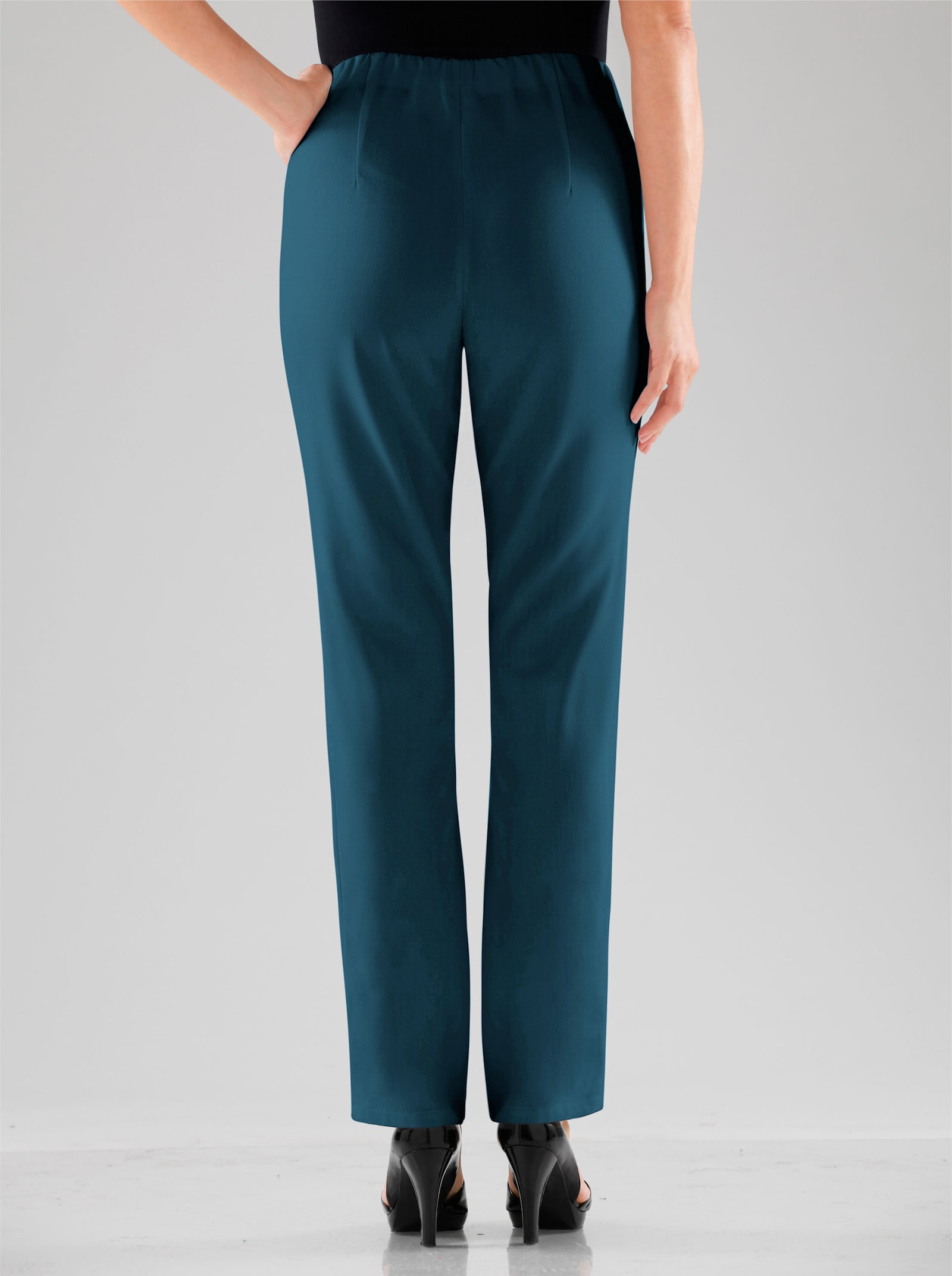 Stretch-Hose mit innenliegendem Dehnbund - petrol