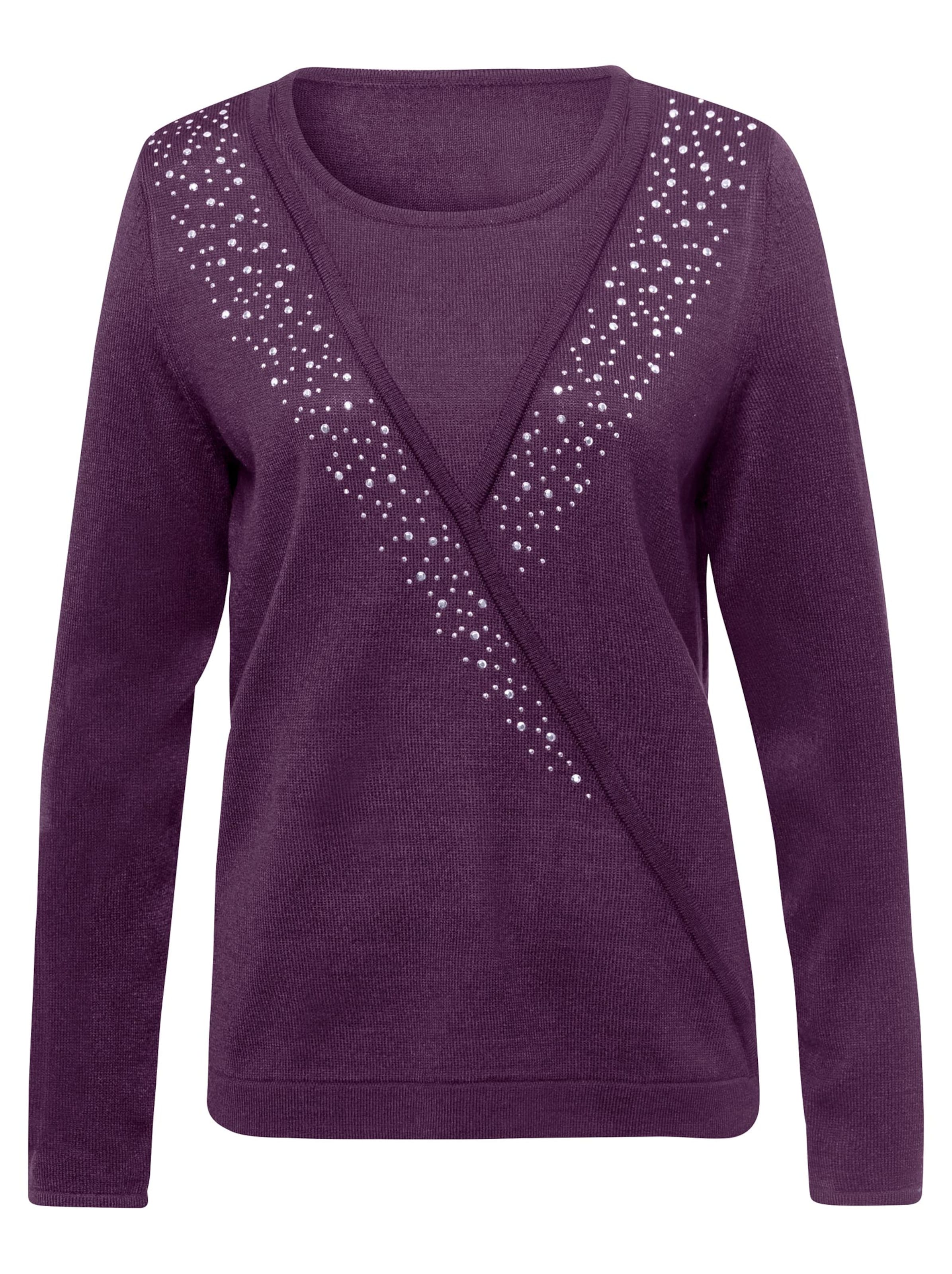 2-in-1-Pullover - traube