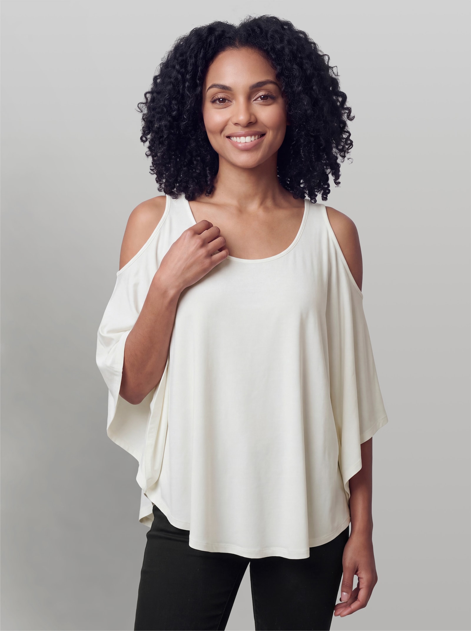heine Oversize-Shirt mit Cut-outs - ecru