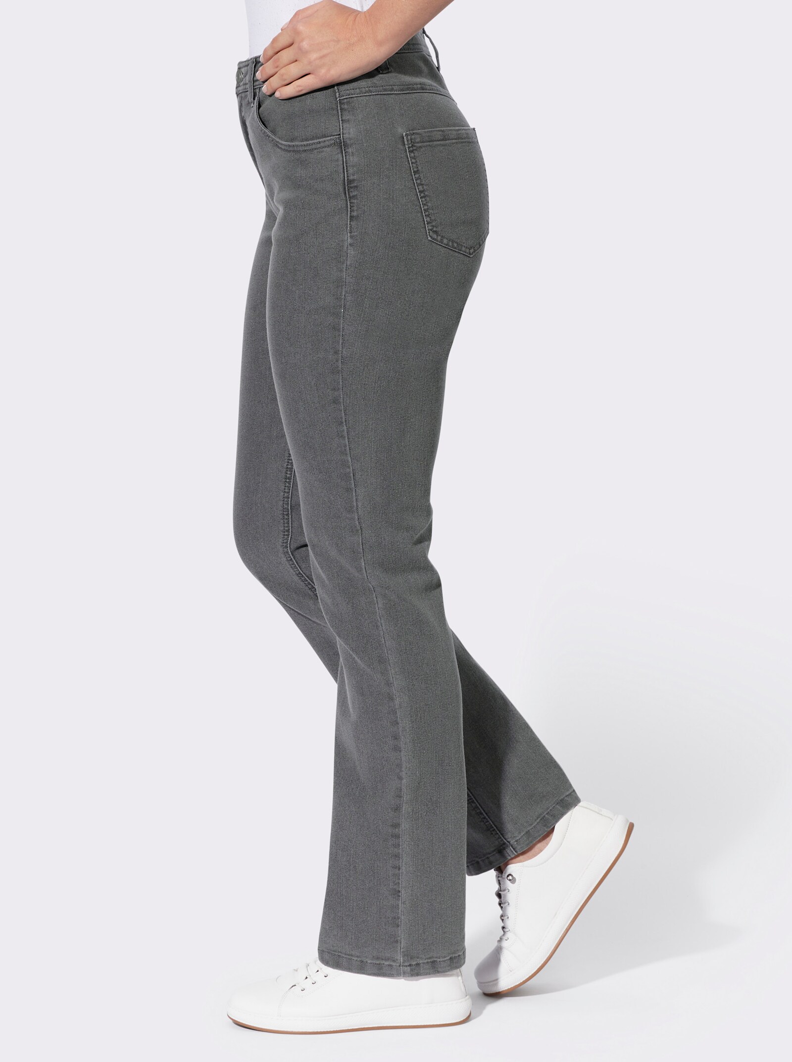 5-Pocket-Jeans in gerader Form - grey-denim