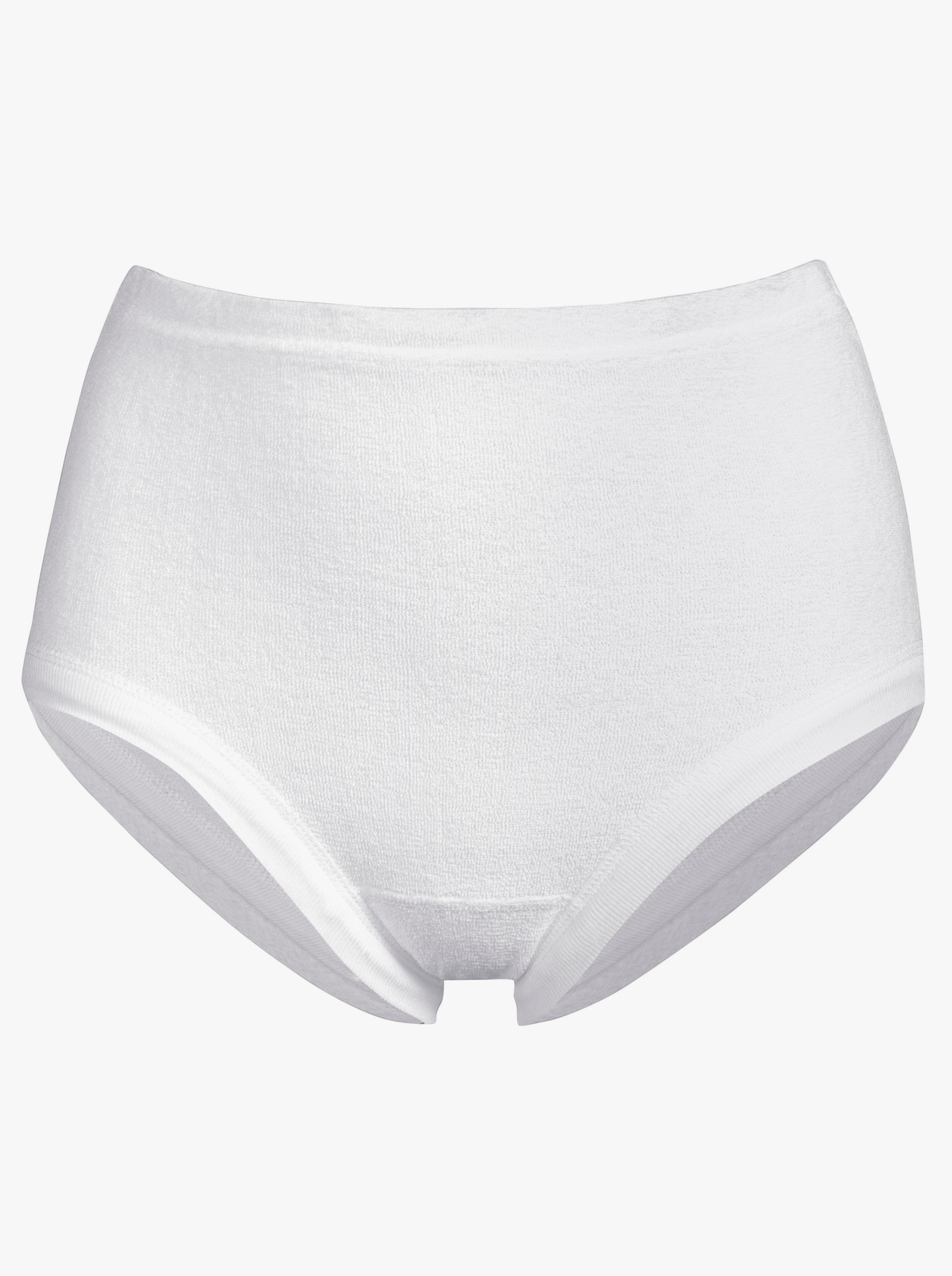 wäschepur Slip van badstof - 4 stuks wit