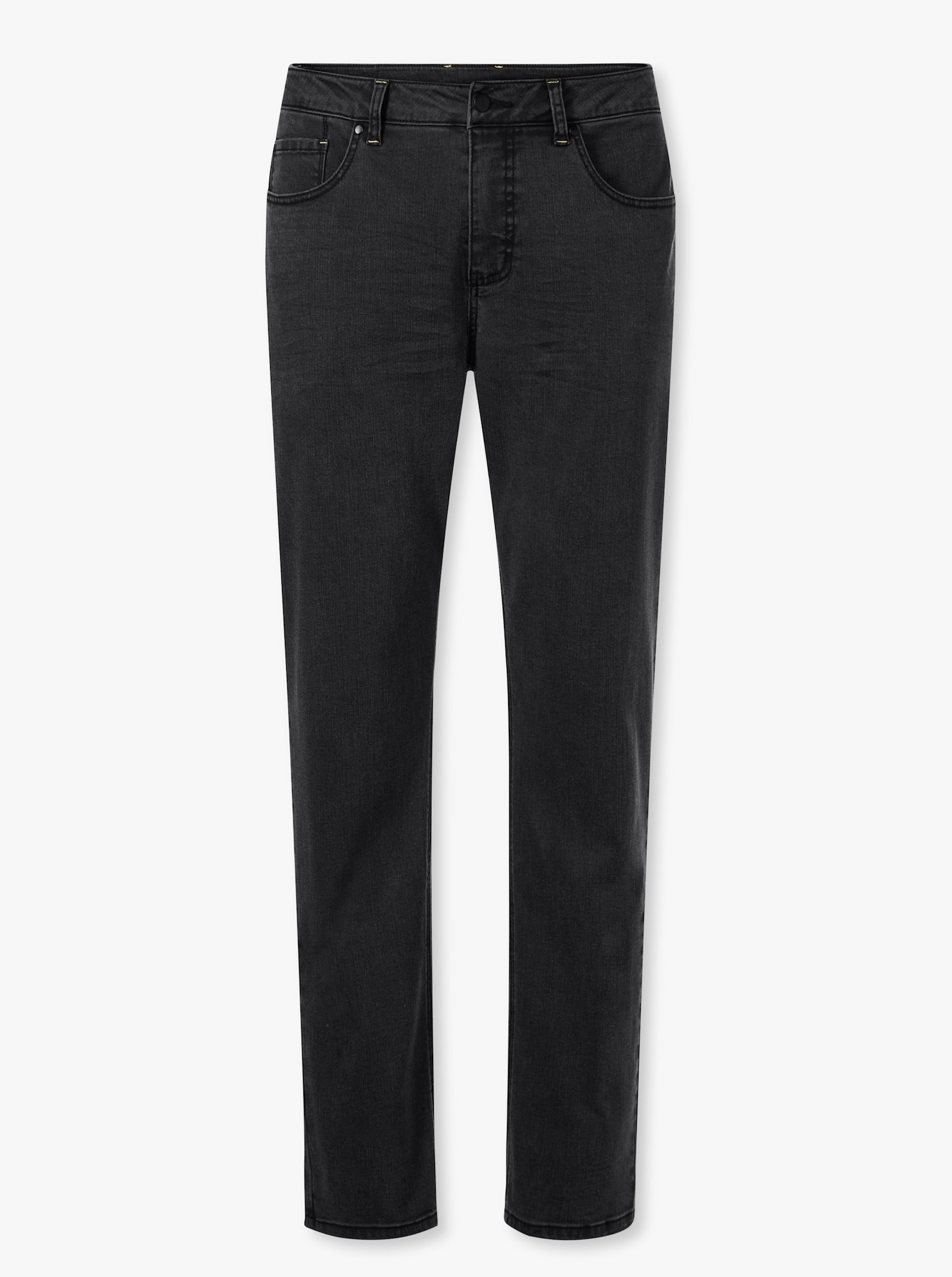 Marco Donati 5-Pocket-Jeans mit Crinkle-Effekten - graphit-denim