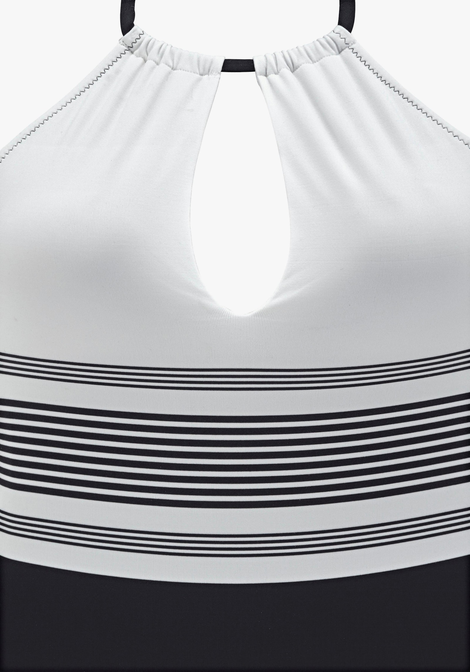 JETTE Badeanzug - schwarz-weiß