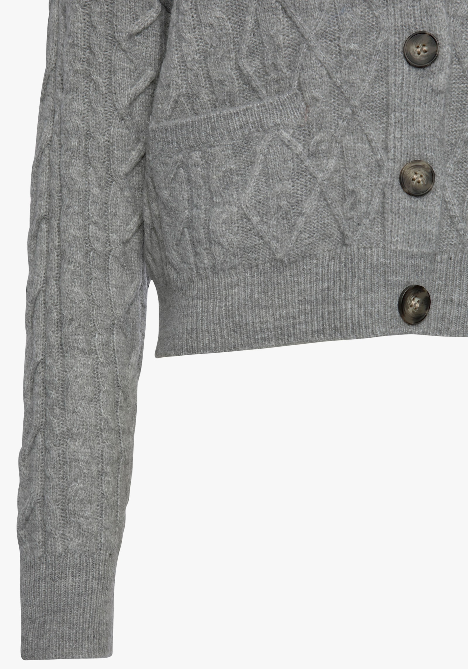 LASCANA Vest - grijs gemêleerd