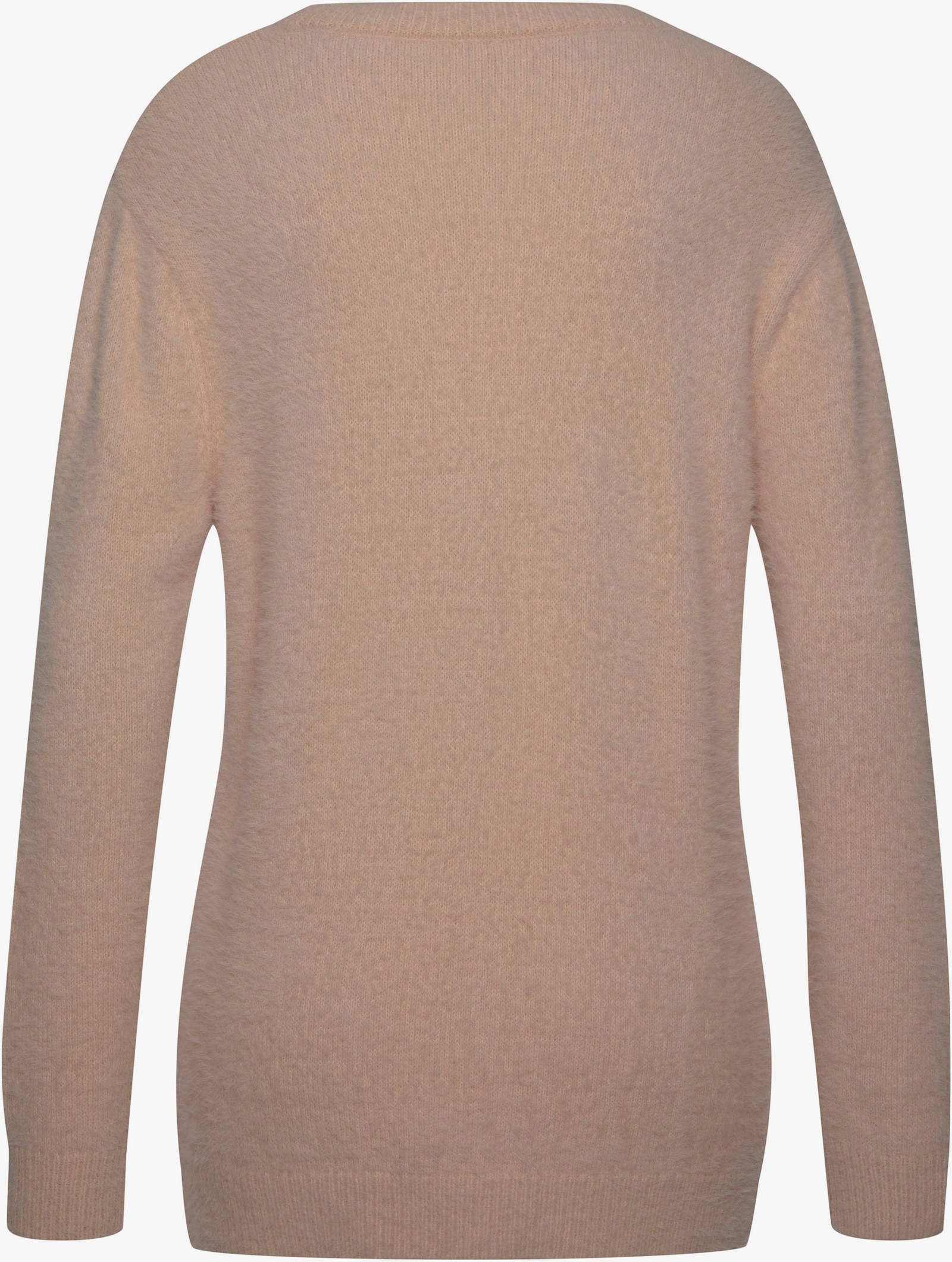 LASCANA Rundhalspullover - camelfarben