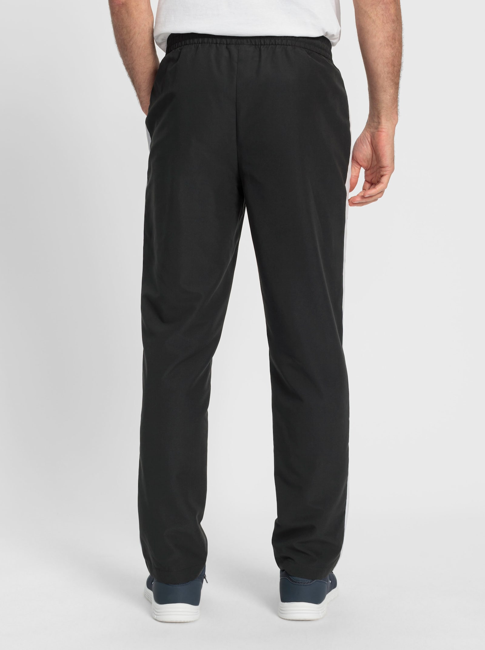 Catamaran Sports Freizeithose mit Kontraststreifen - schwarz-weiß