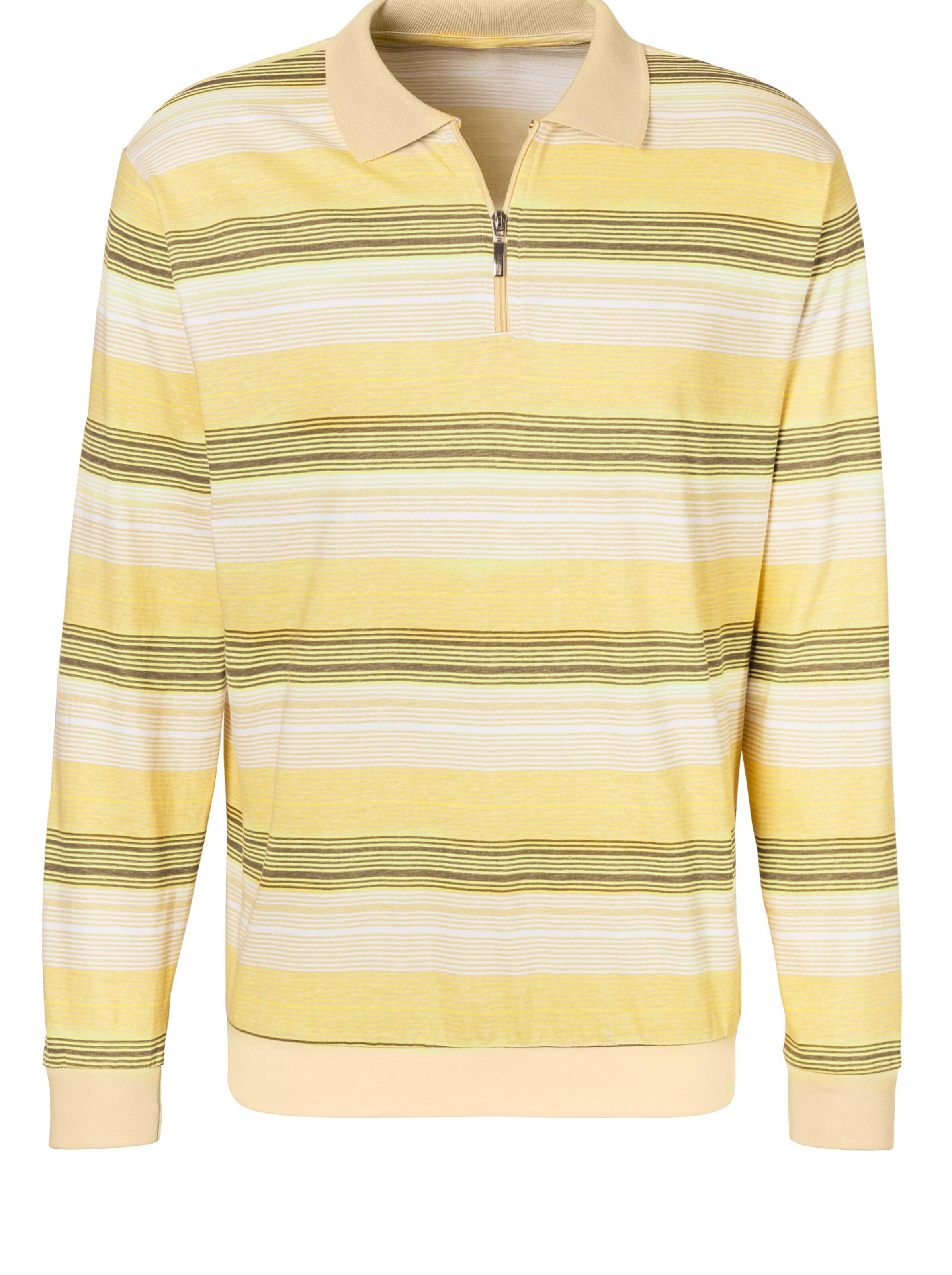Poloshirt - gelb-gestreift