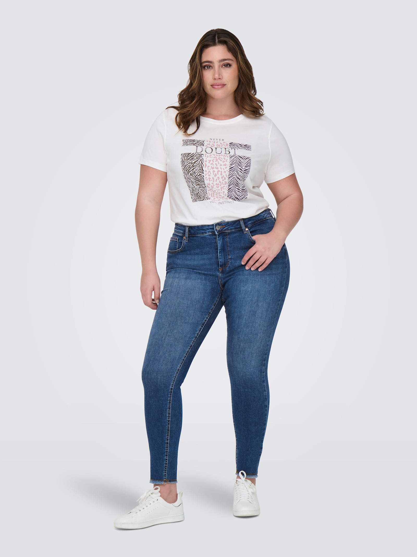 ONLY CARMAKOMA Skinny-fit-Jeans - medium blue denim