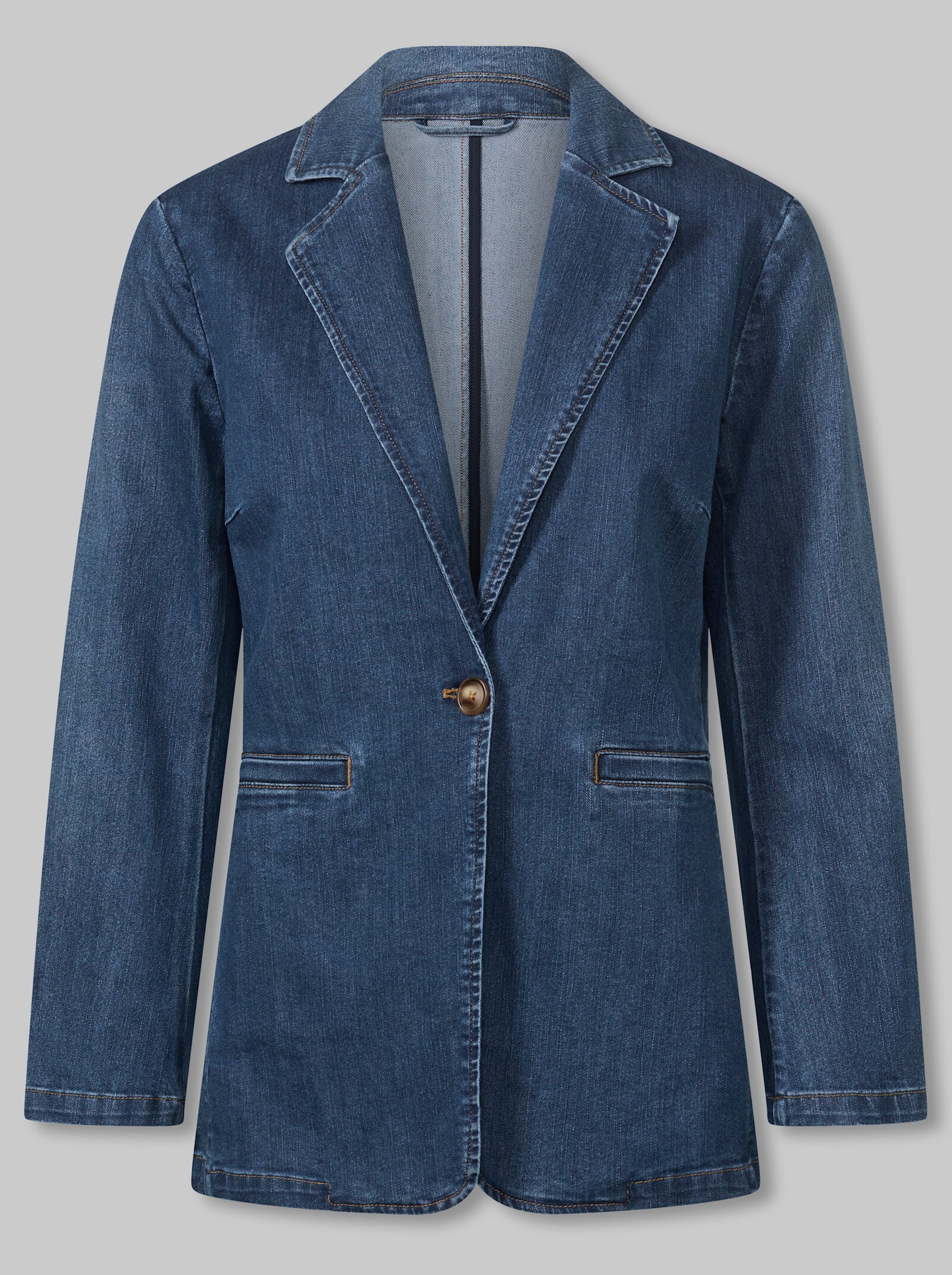 heine Jeansblazer mit 1-Knopf-Verschluss - blue-stone-washed