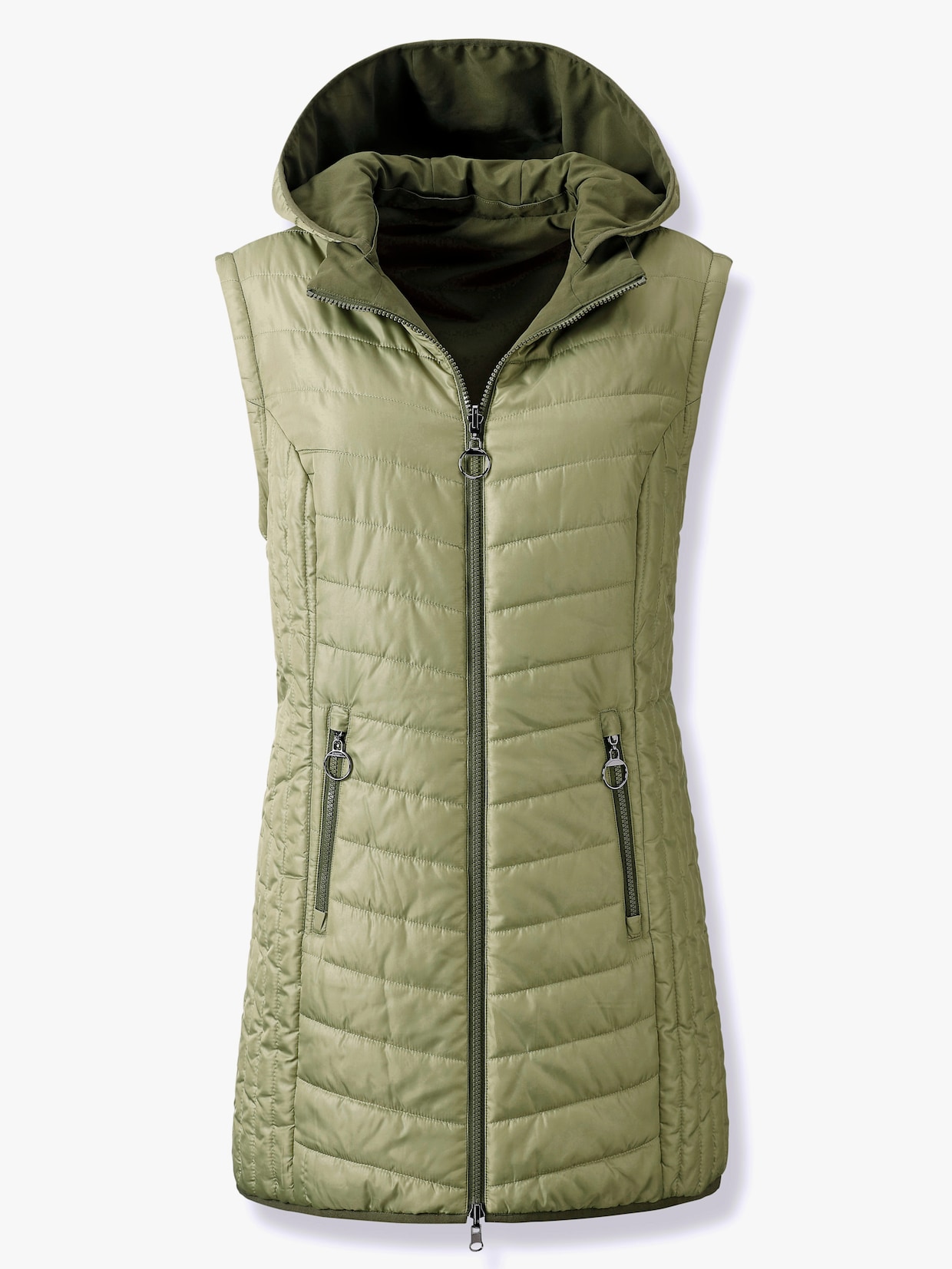 Veste longue - vert roseau