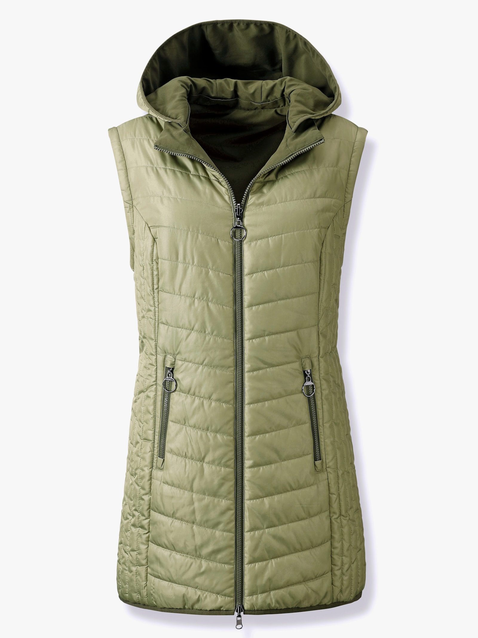 Longjacke mit Wendefunktion - schilf