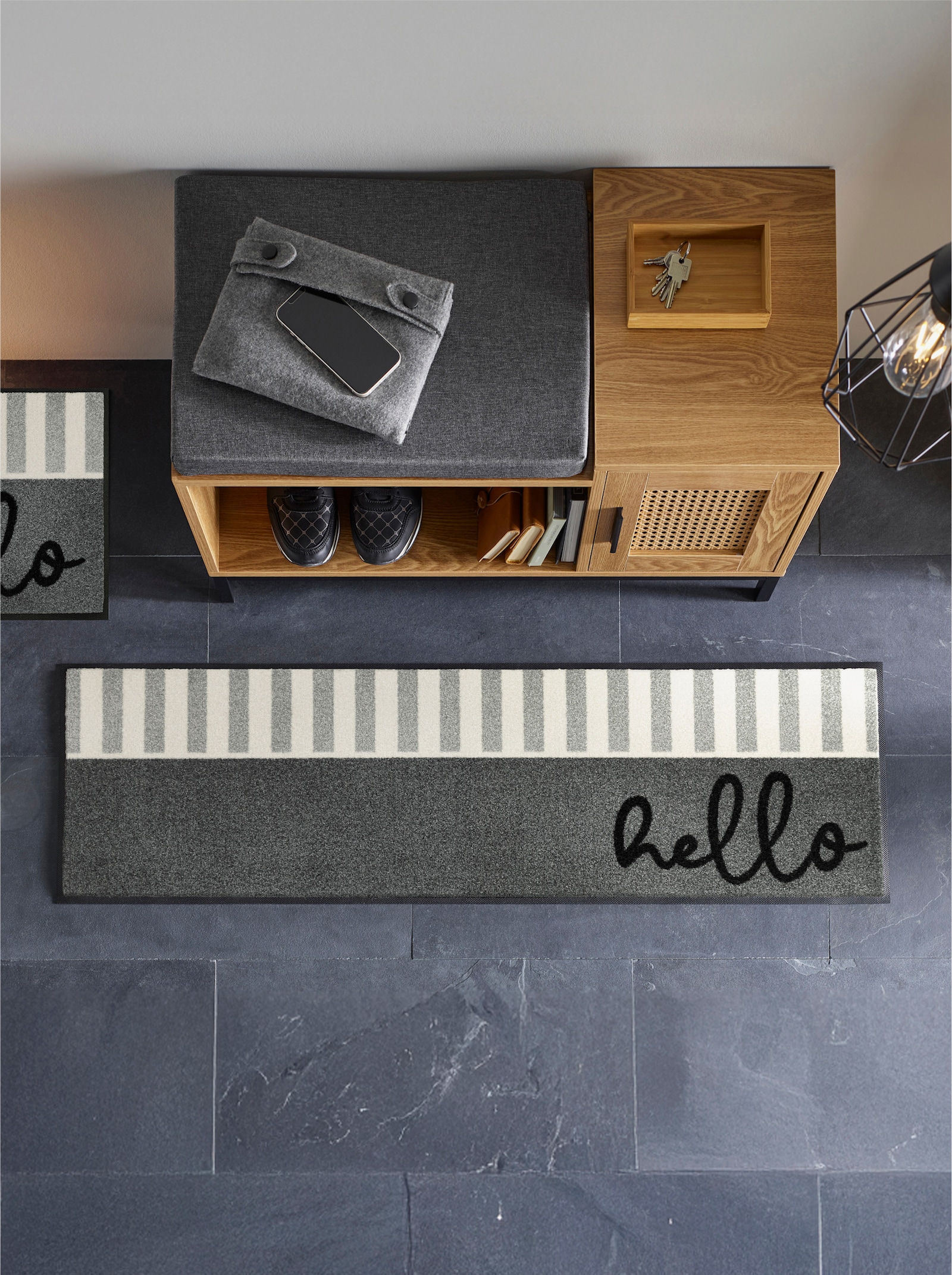 wash+dry by Kleen-Tex Fußmatte - anthrazit-ecru