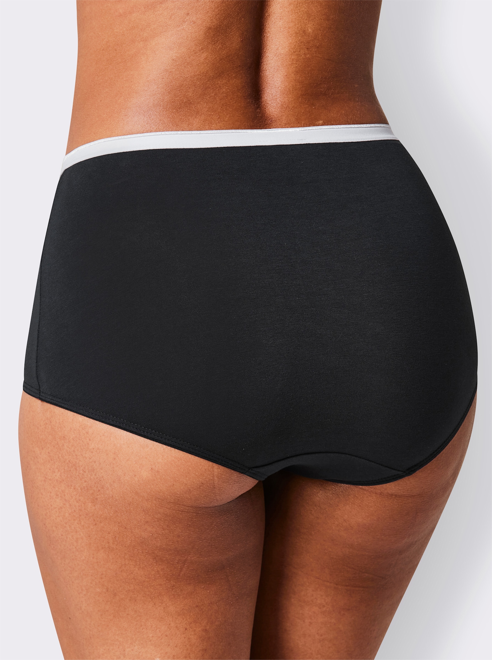 wäschepur Taillenslip mit grafischem Print - schwarz-bedruckt