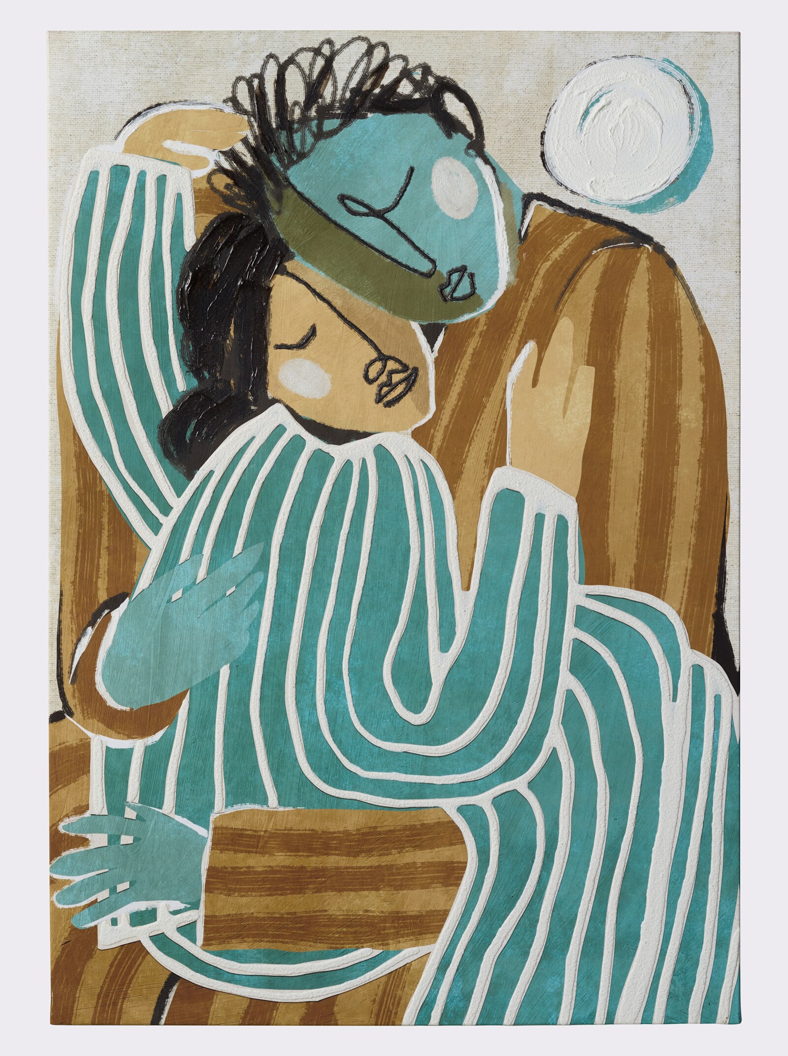 heine home Bild - natur-türkis