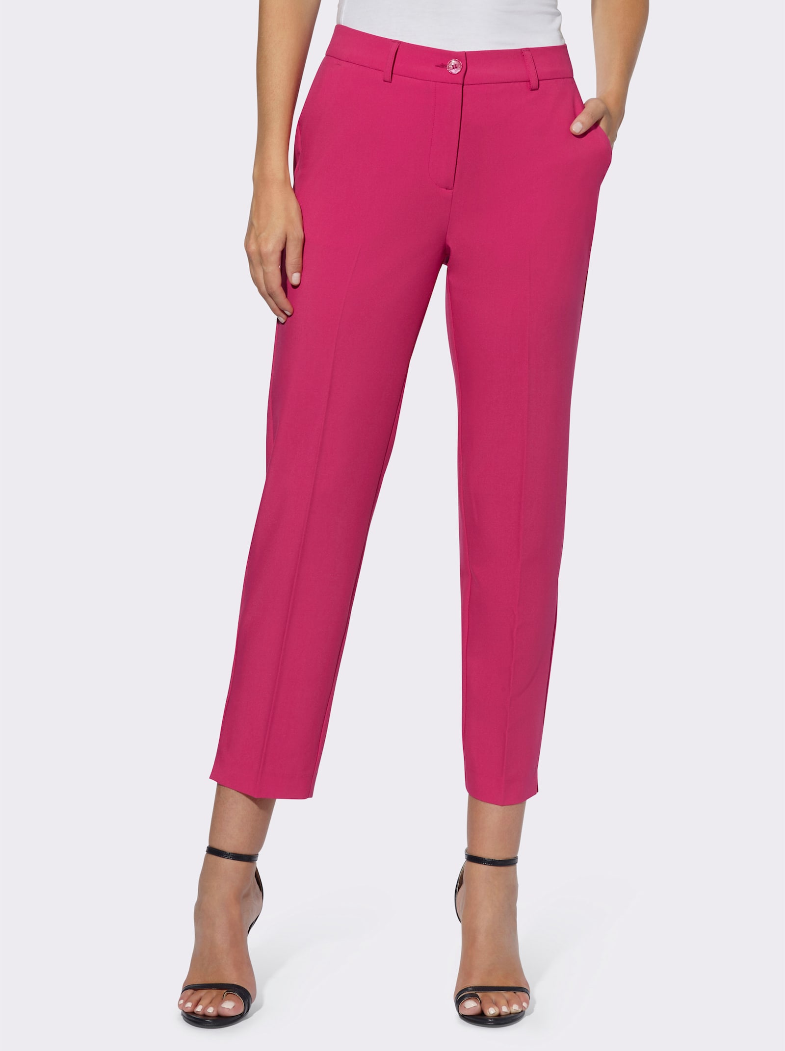 heine 7/8-broek met korte voetsplitten - pink