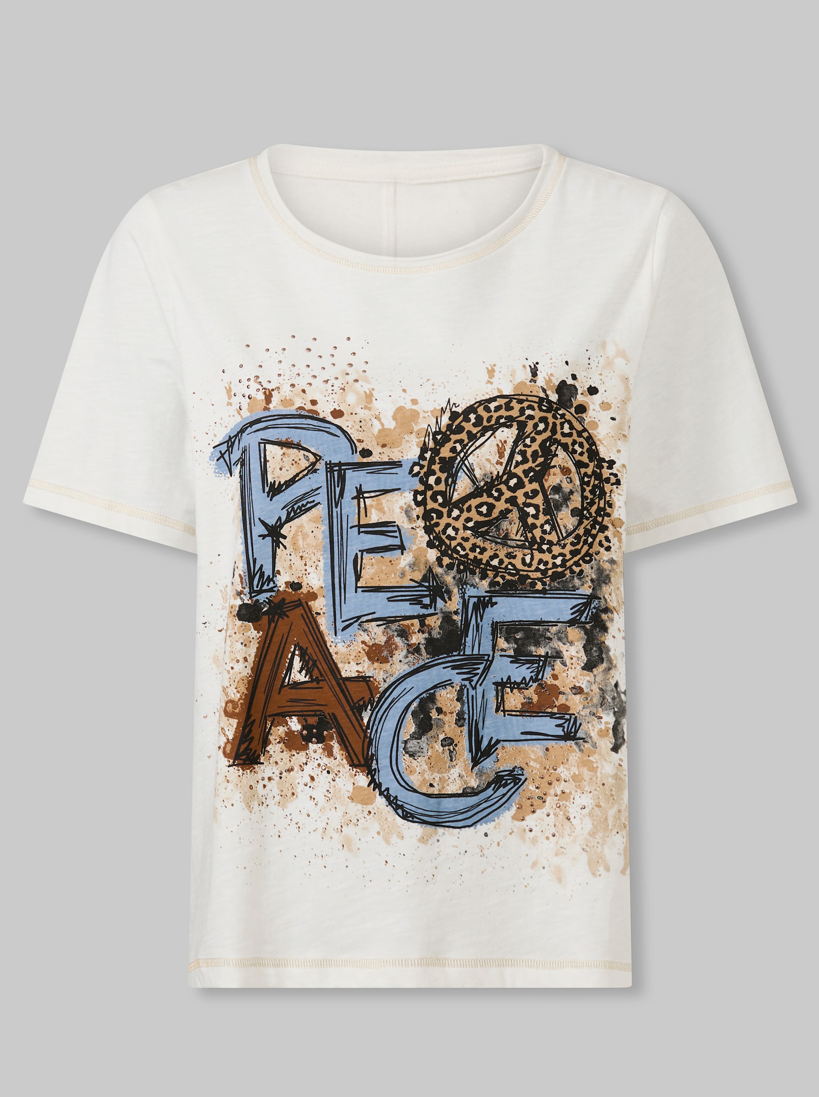 heine Shirt mit Print - ecru