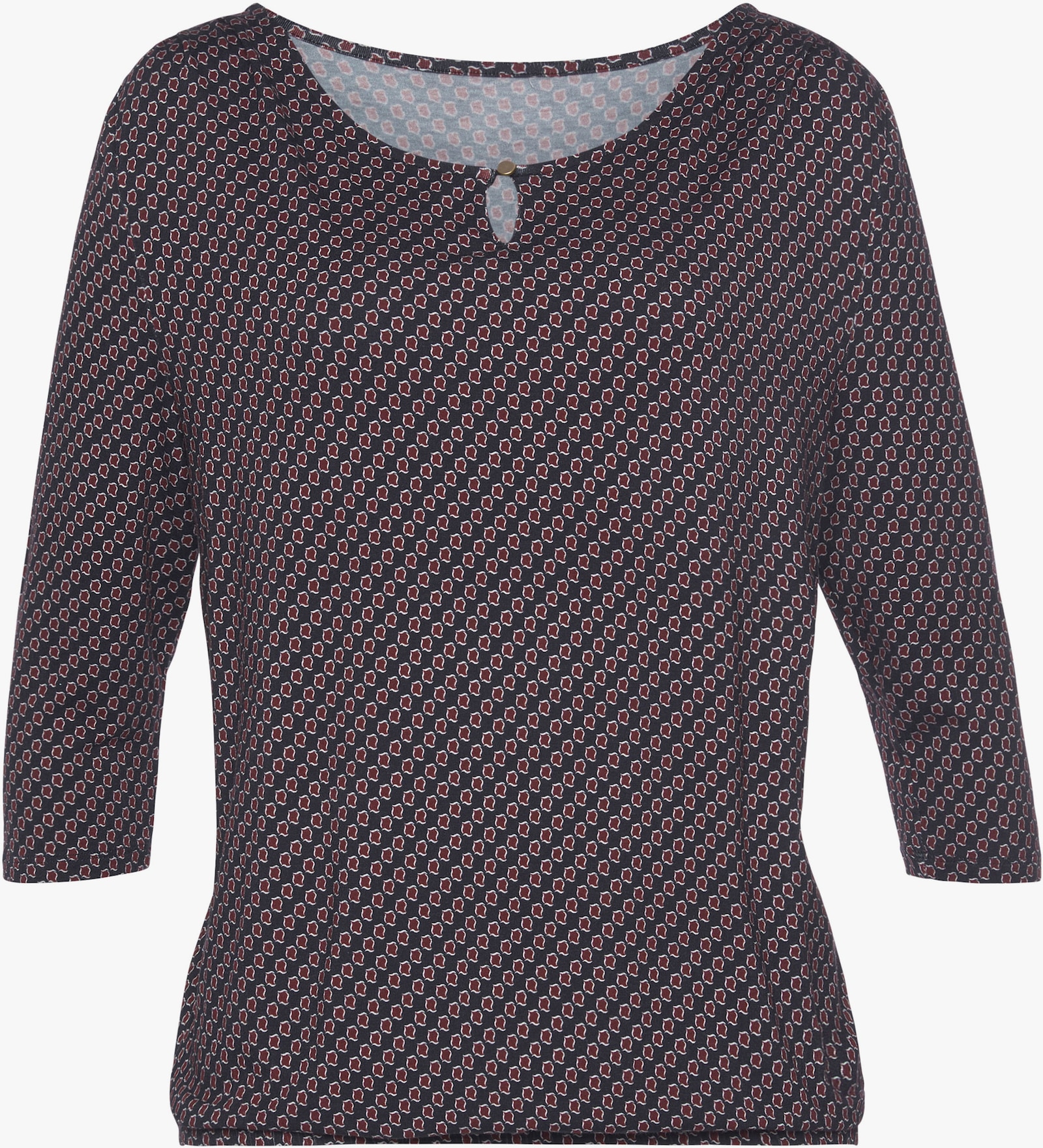 Vivance T-shirt à encolure ronde - mûre, marine