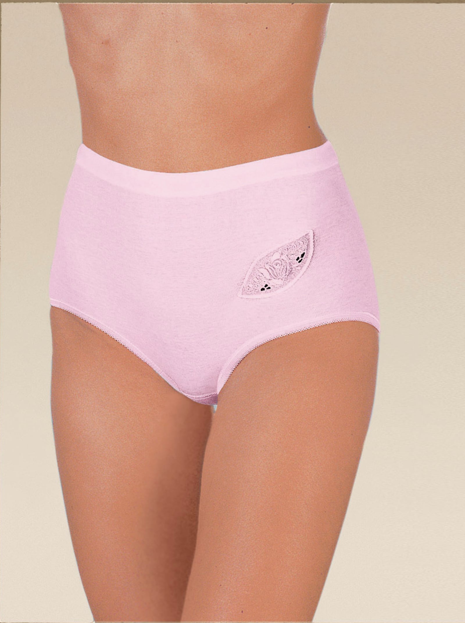 Nina von C. Slip in hoher Leibhöhe - bleu + rosé