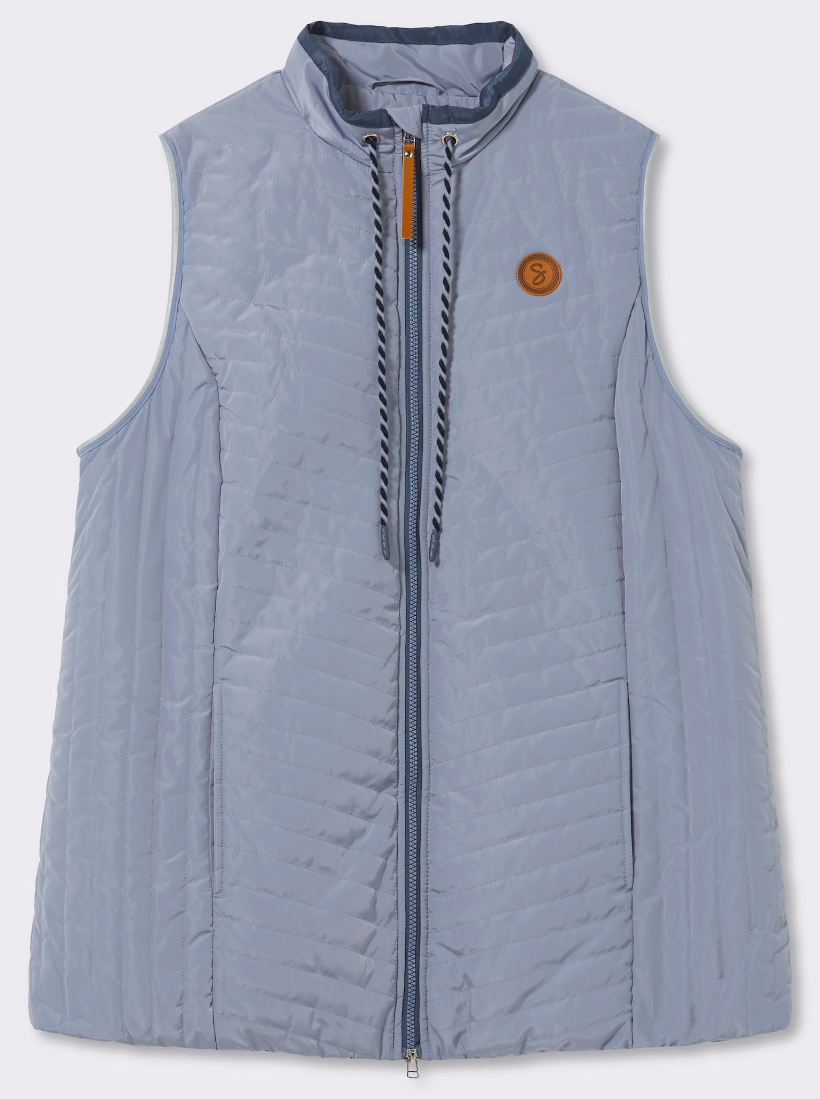 sheego Steppweste mit leichter Wattierung - taubenblau-rauchblau