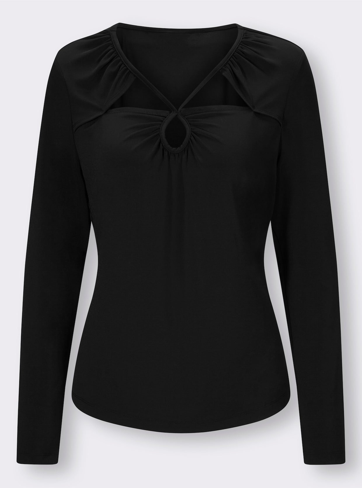 heine Shirt met lange mouwen - zwart