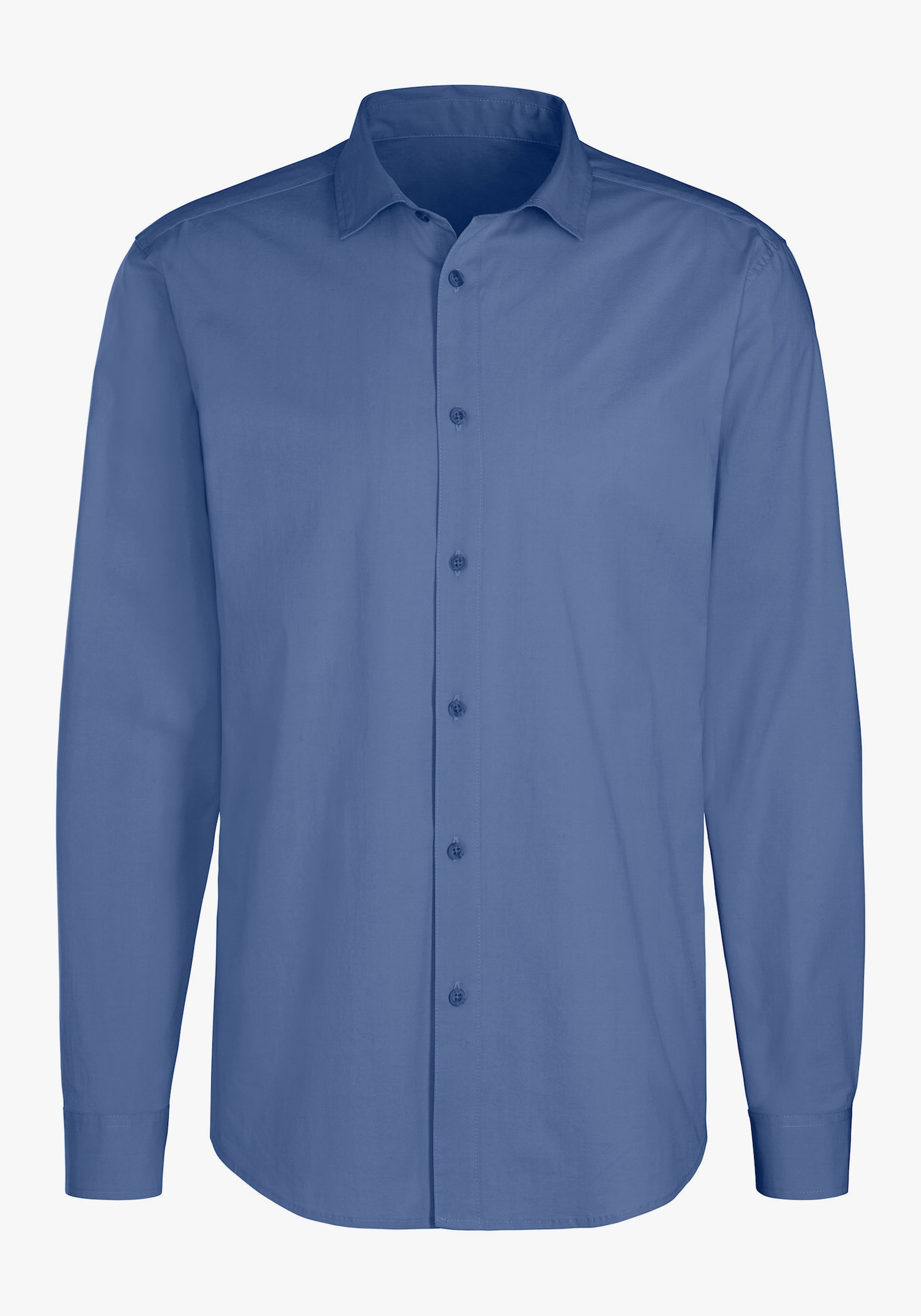 John Devin Langarmhemd - blau