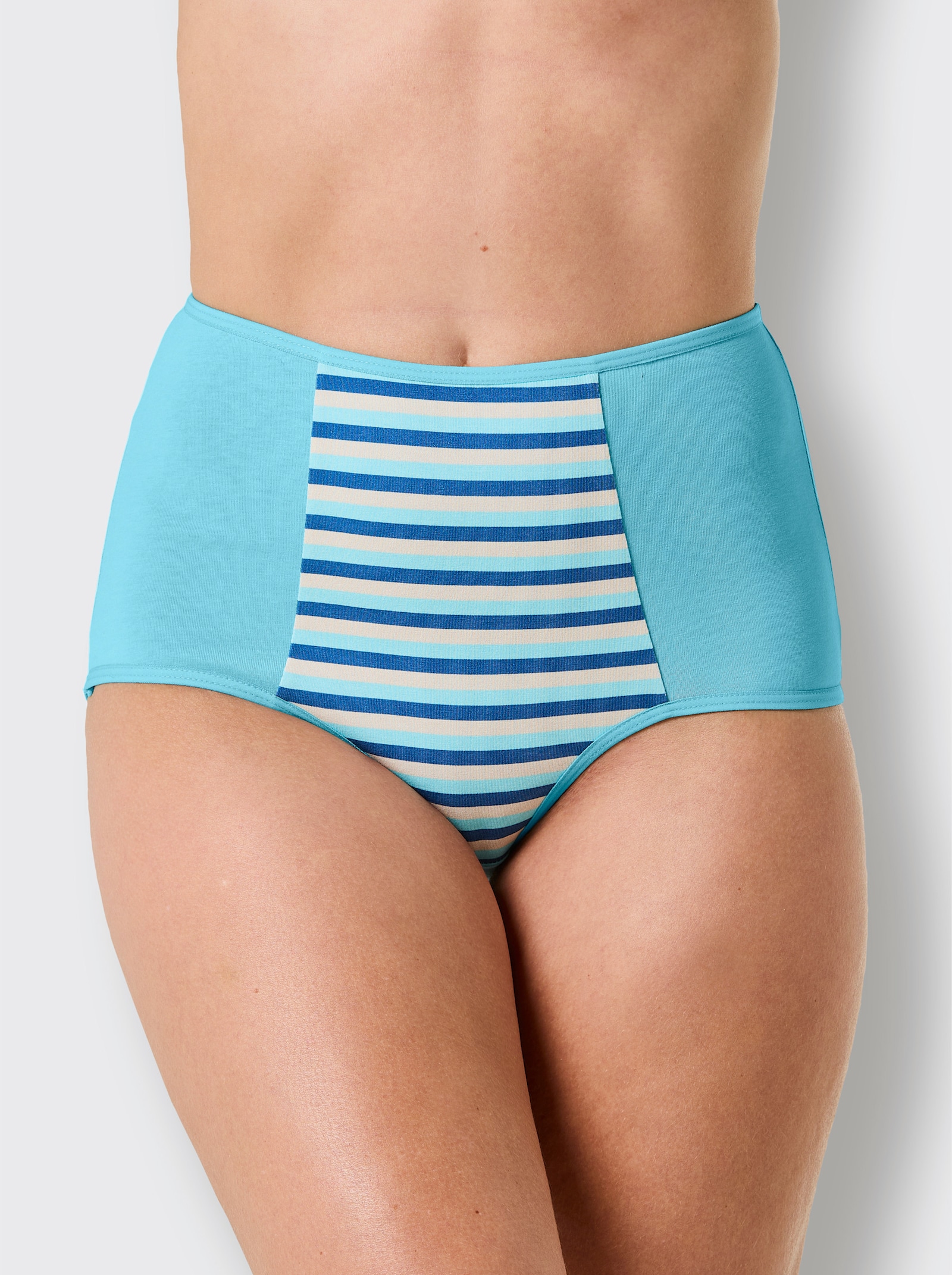 wäschepur Formslip - jeansblau + aquamarin