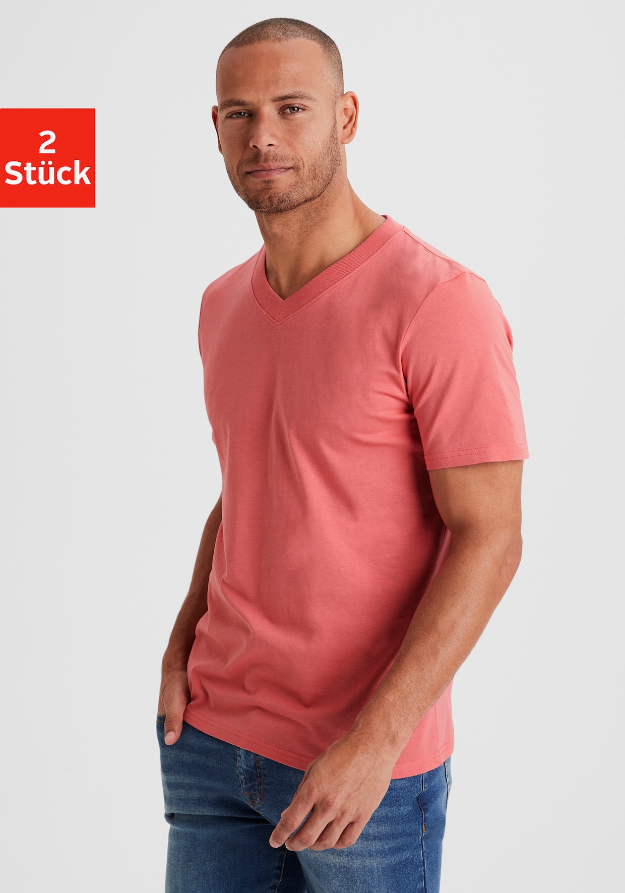 KangaROOS T-shirt - koraal/geel