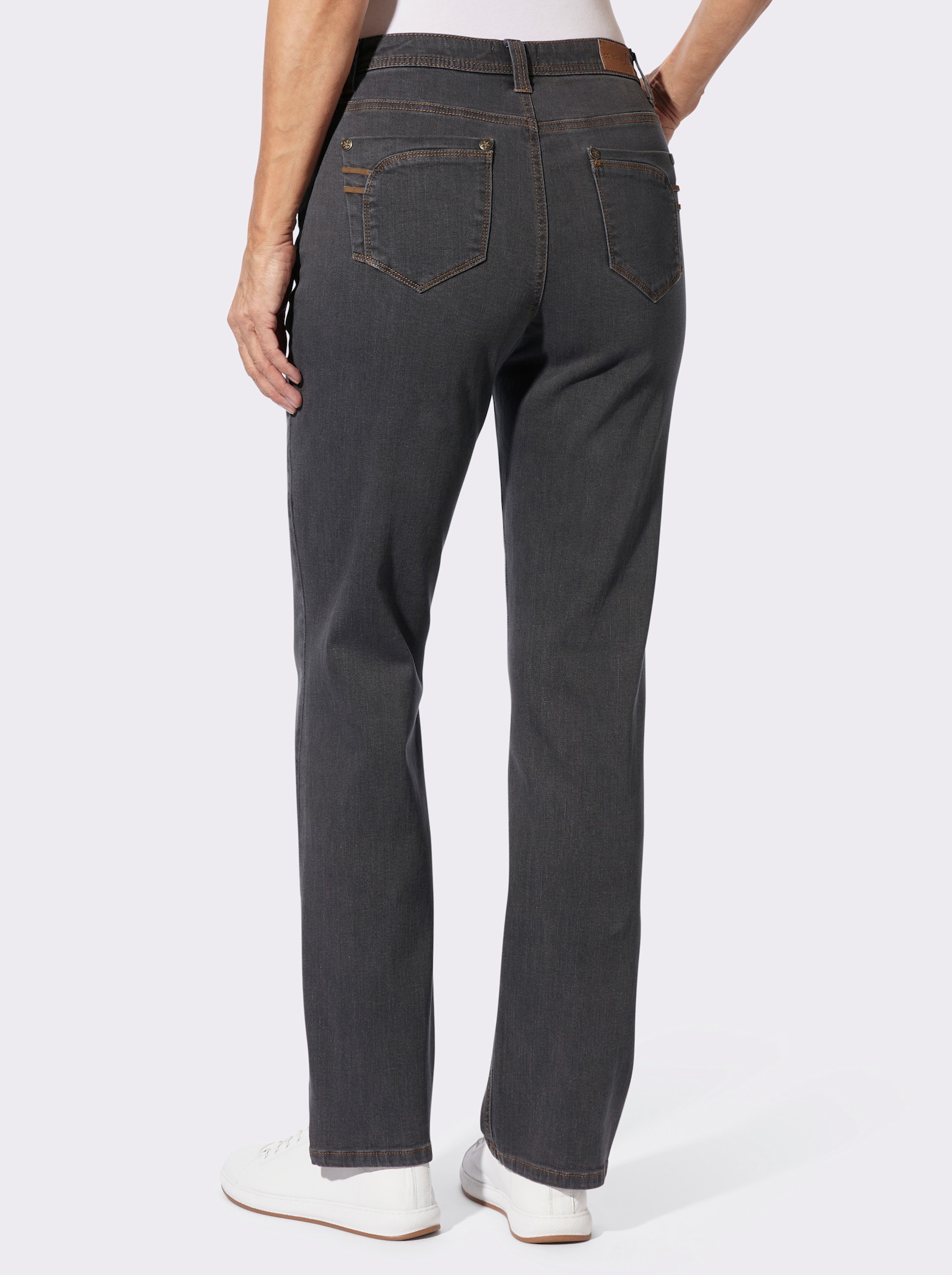 5-Pocket-Jeans in gerade Schnittführung - anthrazit-grey-denim
