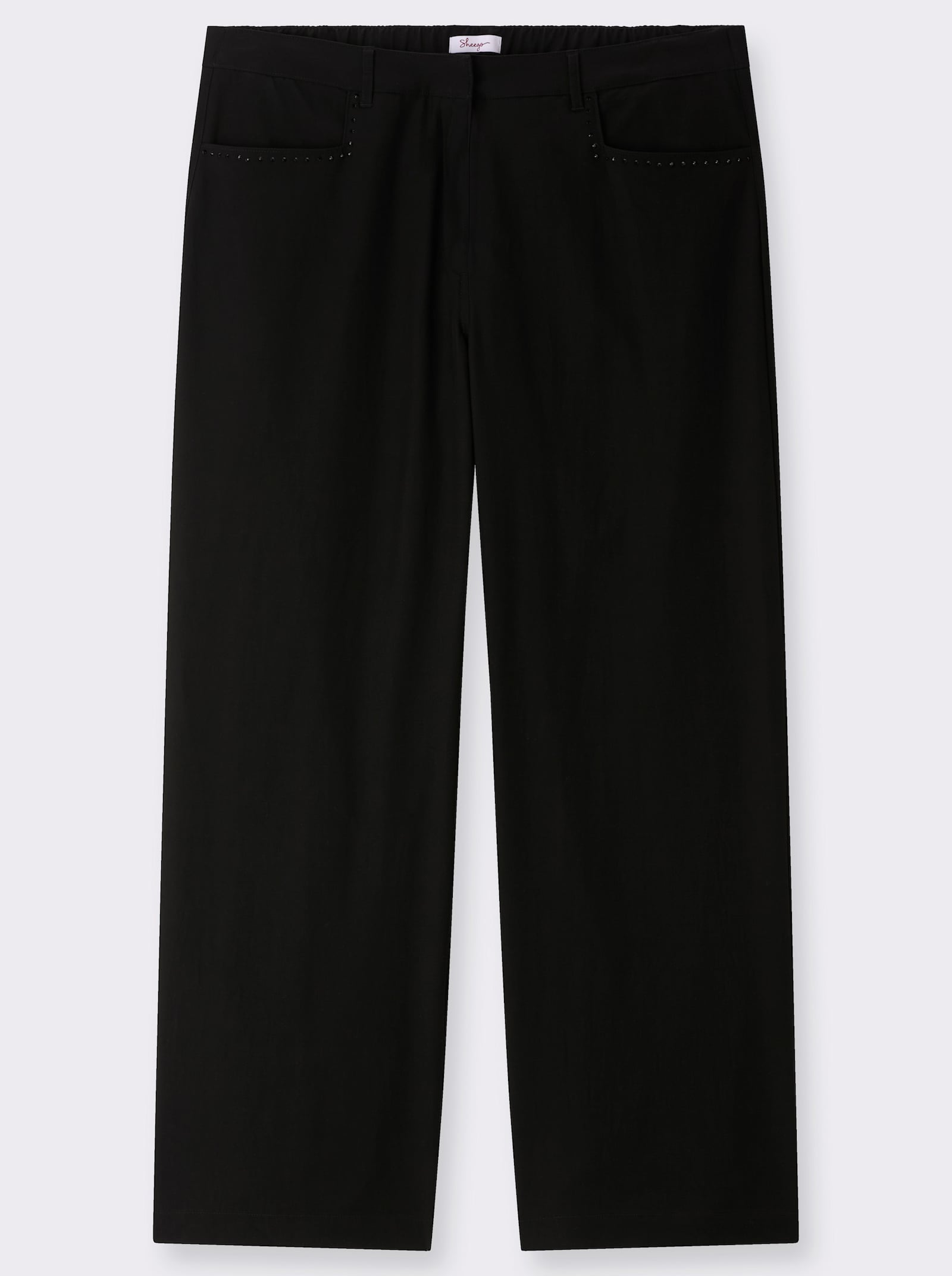 sheego Hose in weiter Form - schwarz