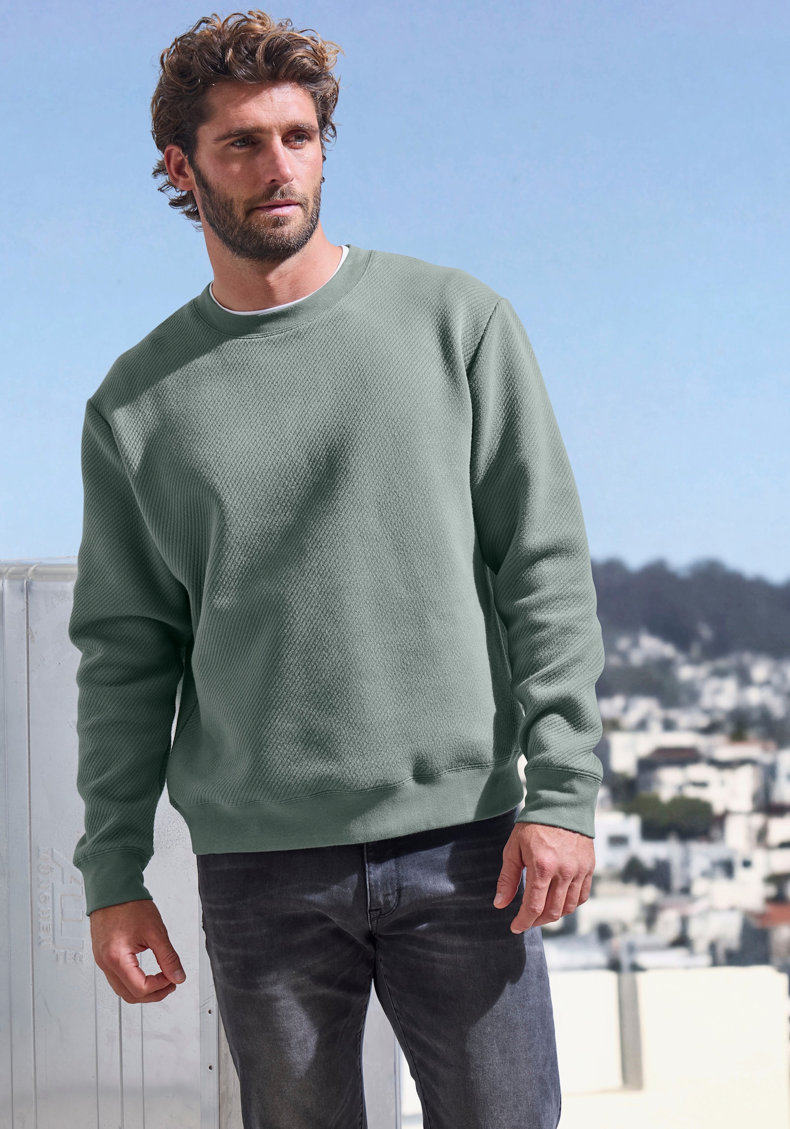 John Devin Sweatshirt - salbei