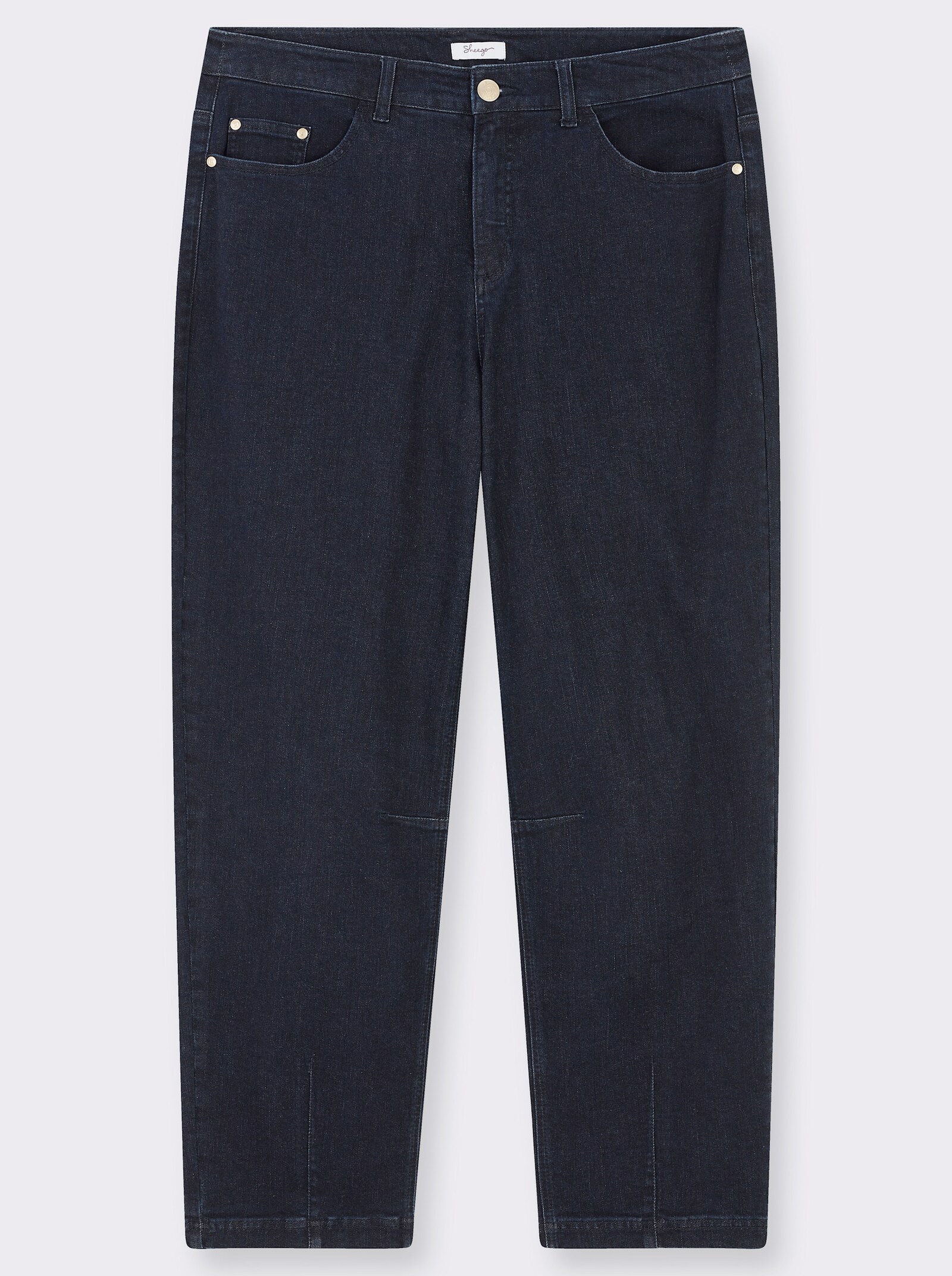 sheego Jeans mit Barrel-Leg - dark blue