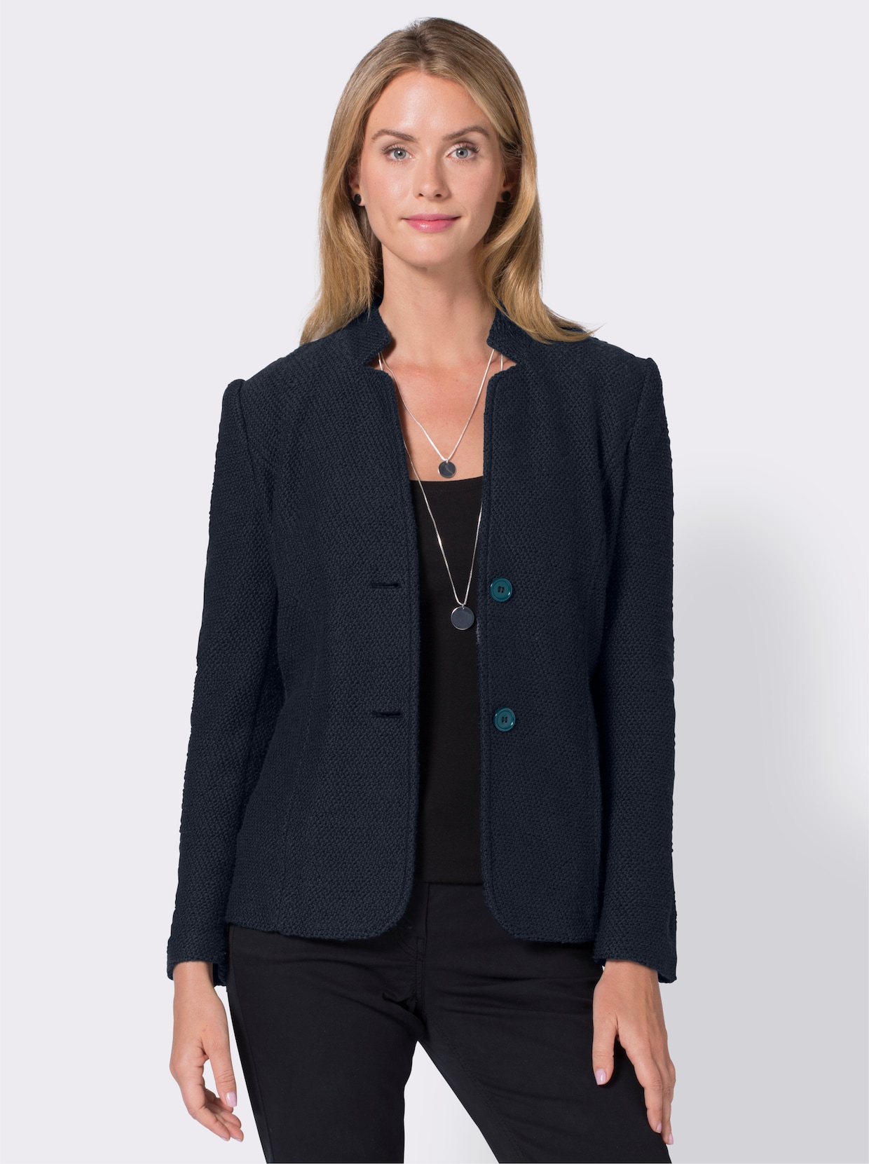 Korte blazer - marine