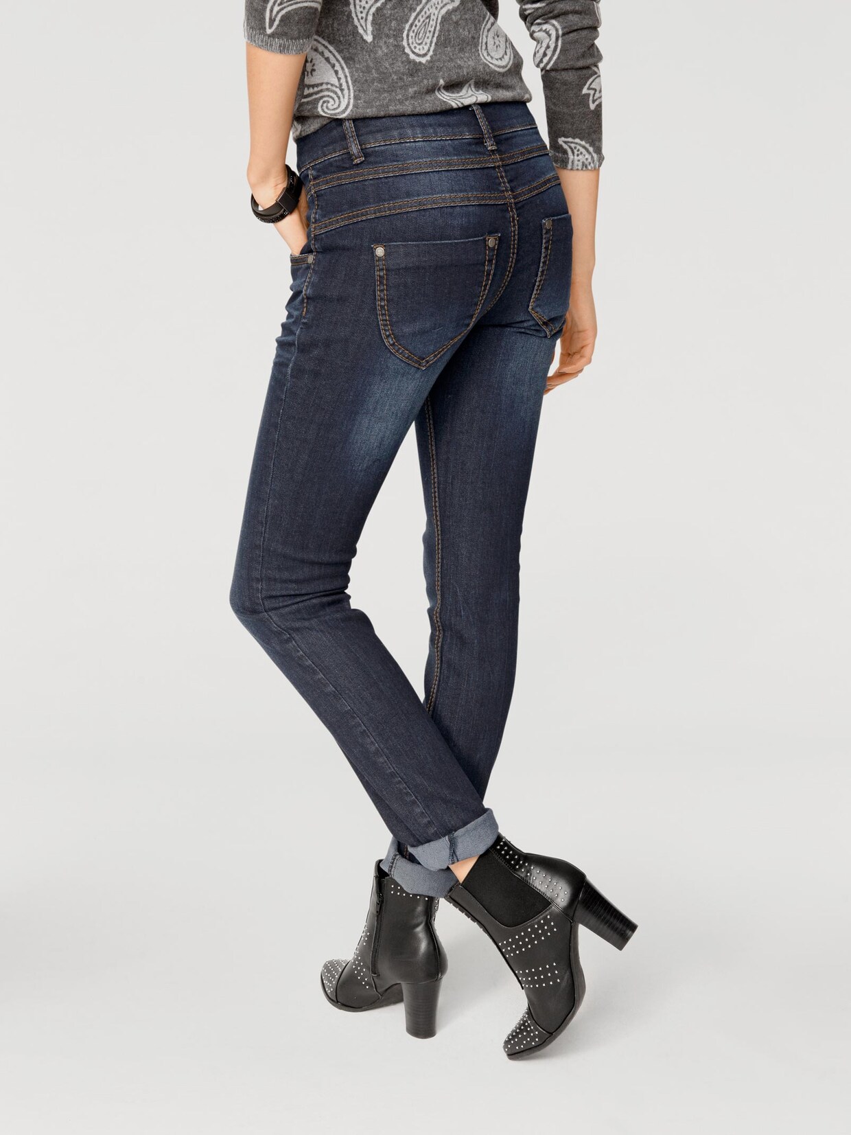 Linea Tesini Skinny jeans - blue denim