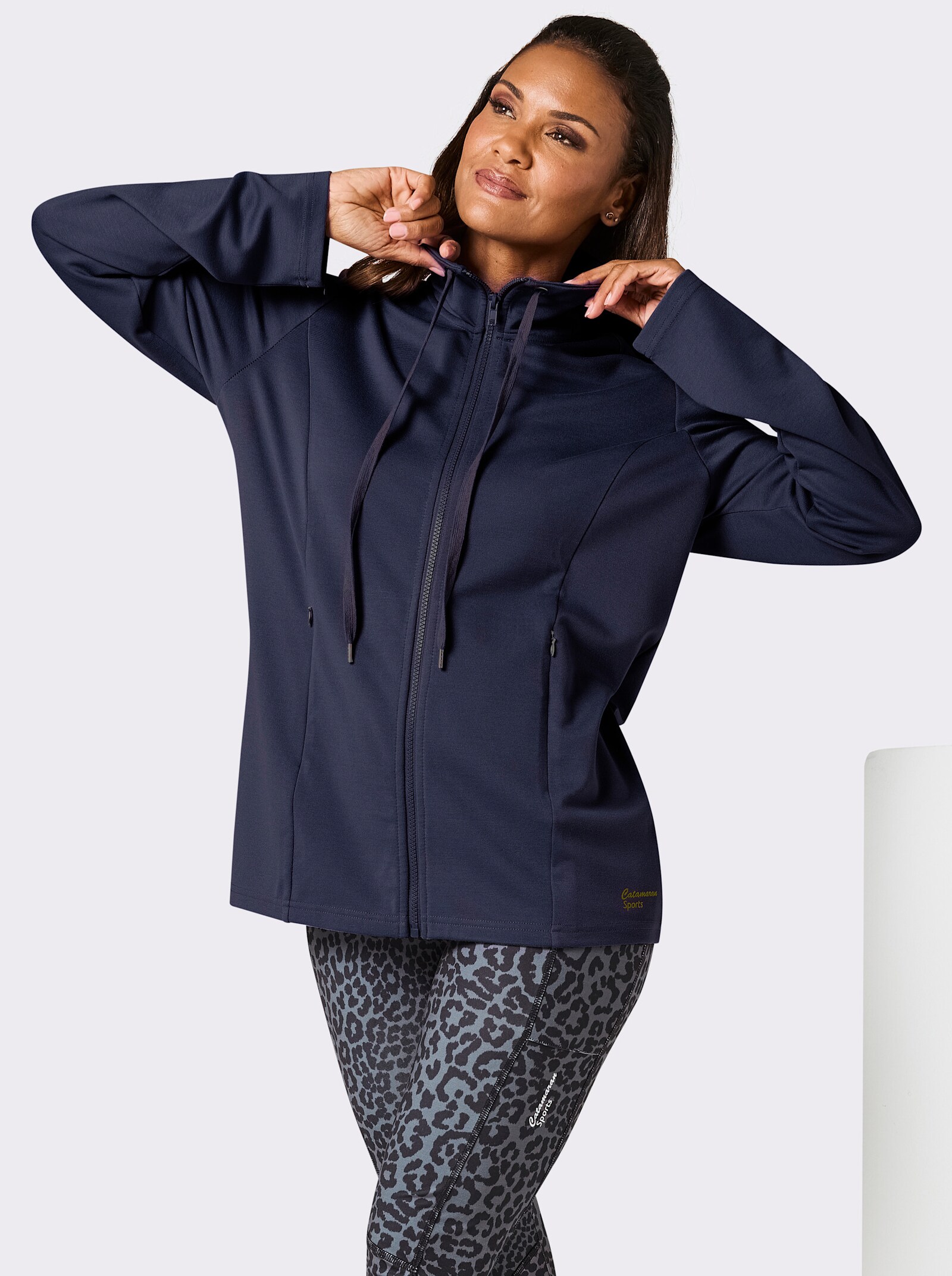Catamaran Sports Sportjacke mit Folienprint hinten - marine