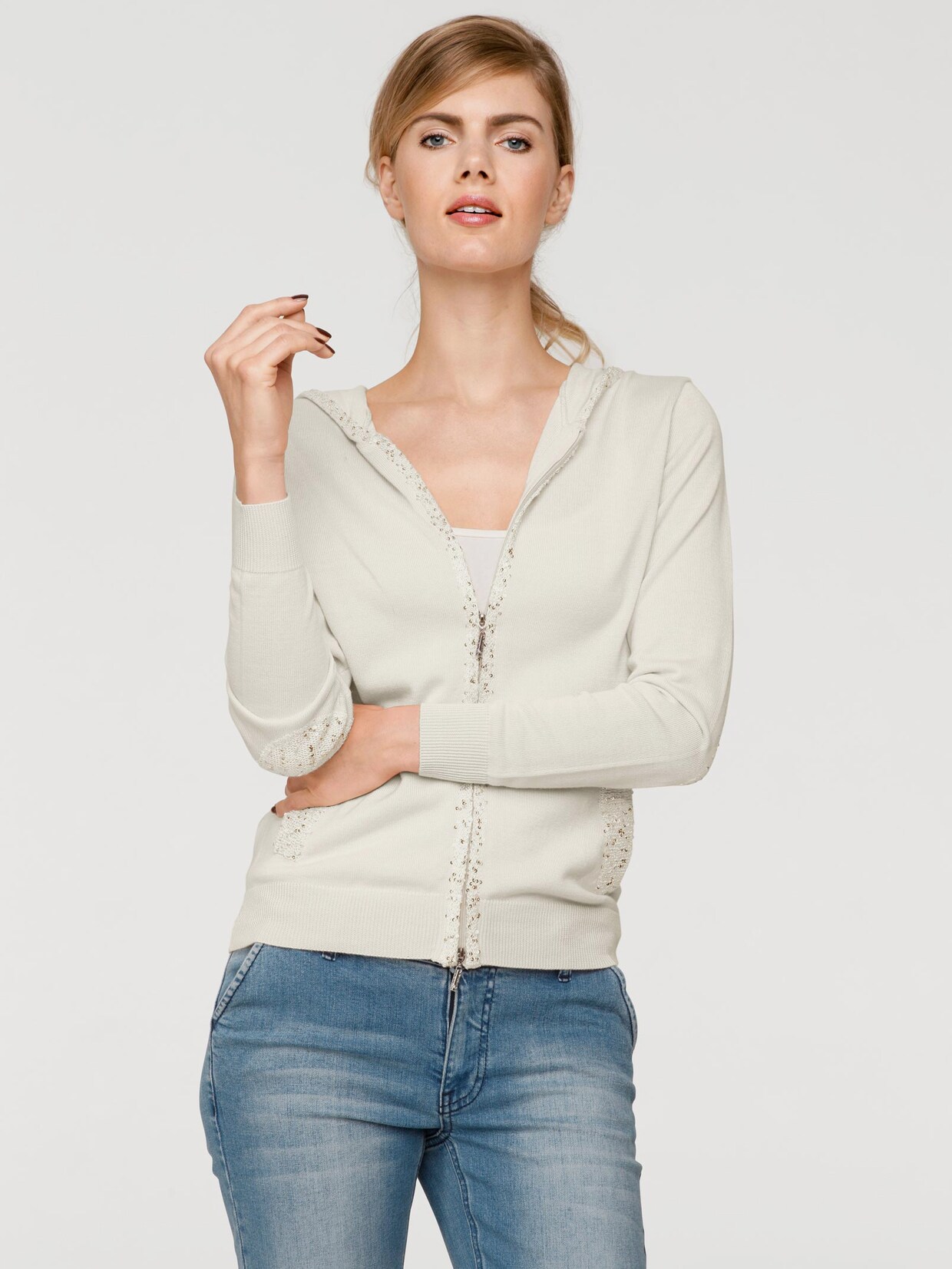 Best Connections Cardigan - ecru