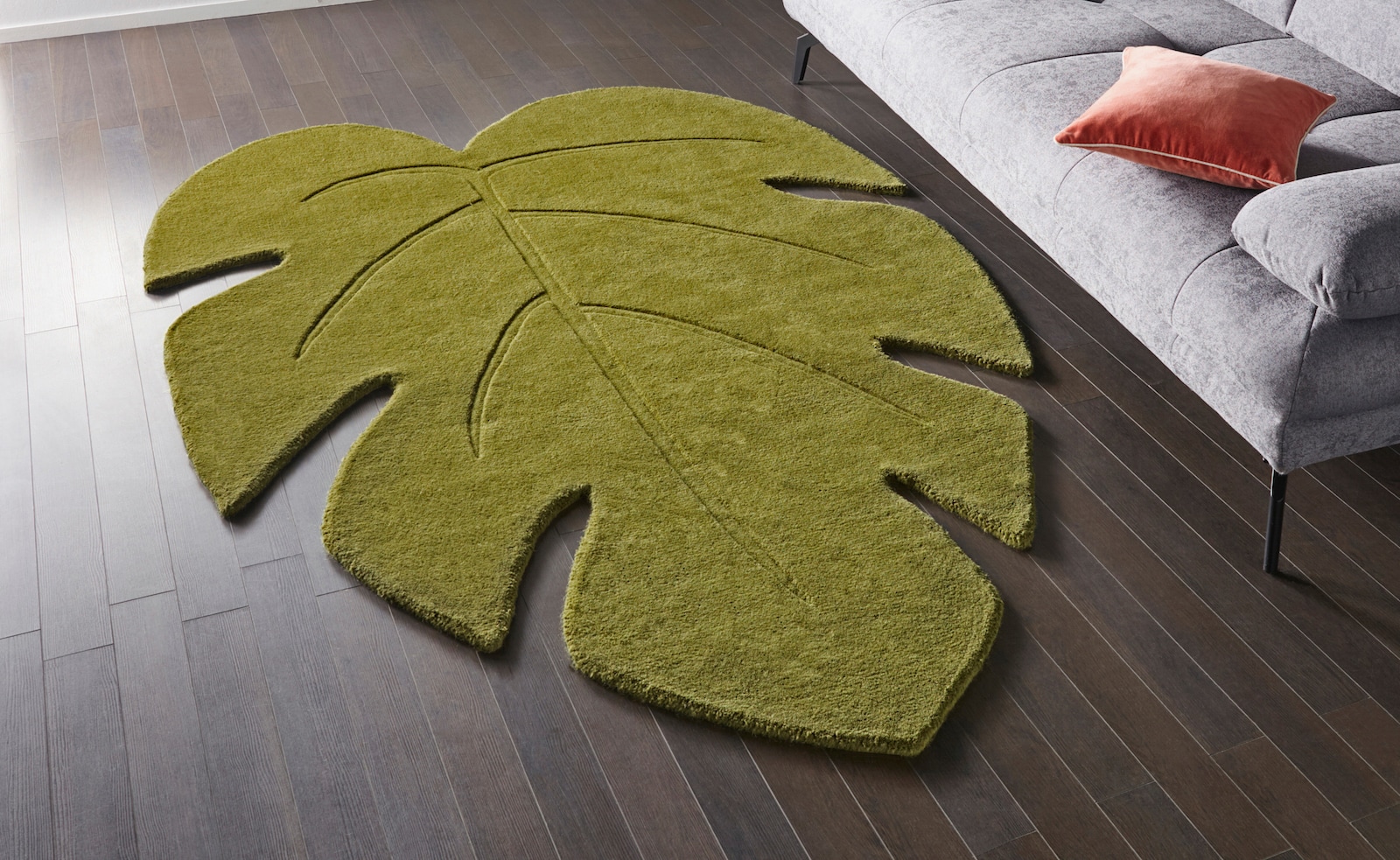 heine home Hoogpolig tapijt - groen