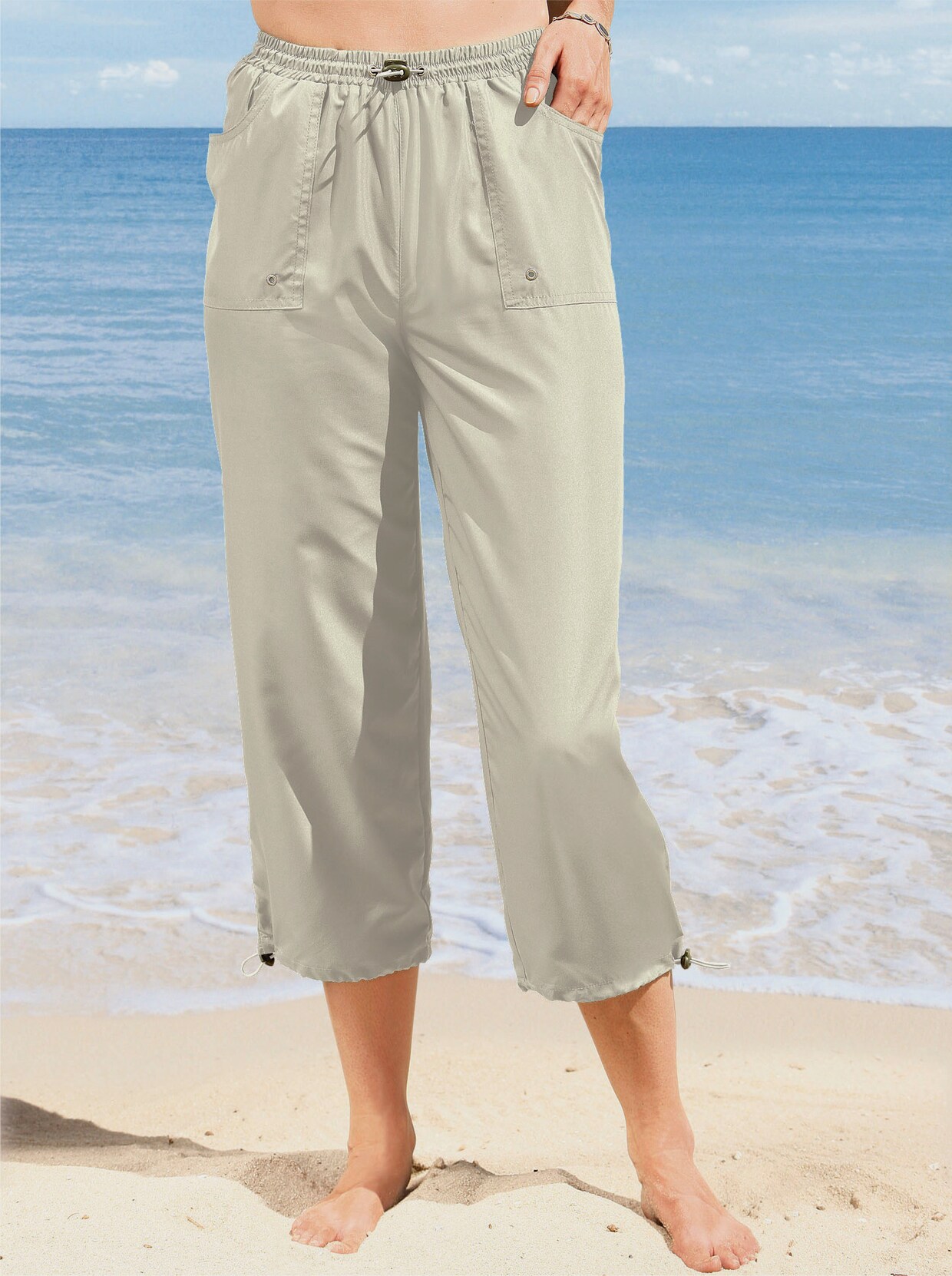 Pantalon 7/8 - gris pierre