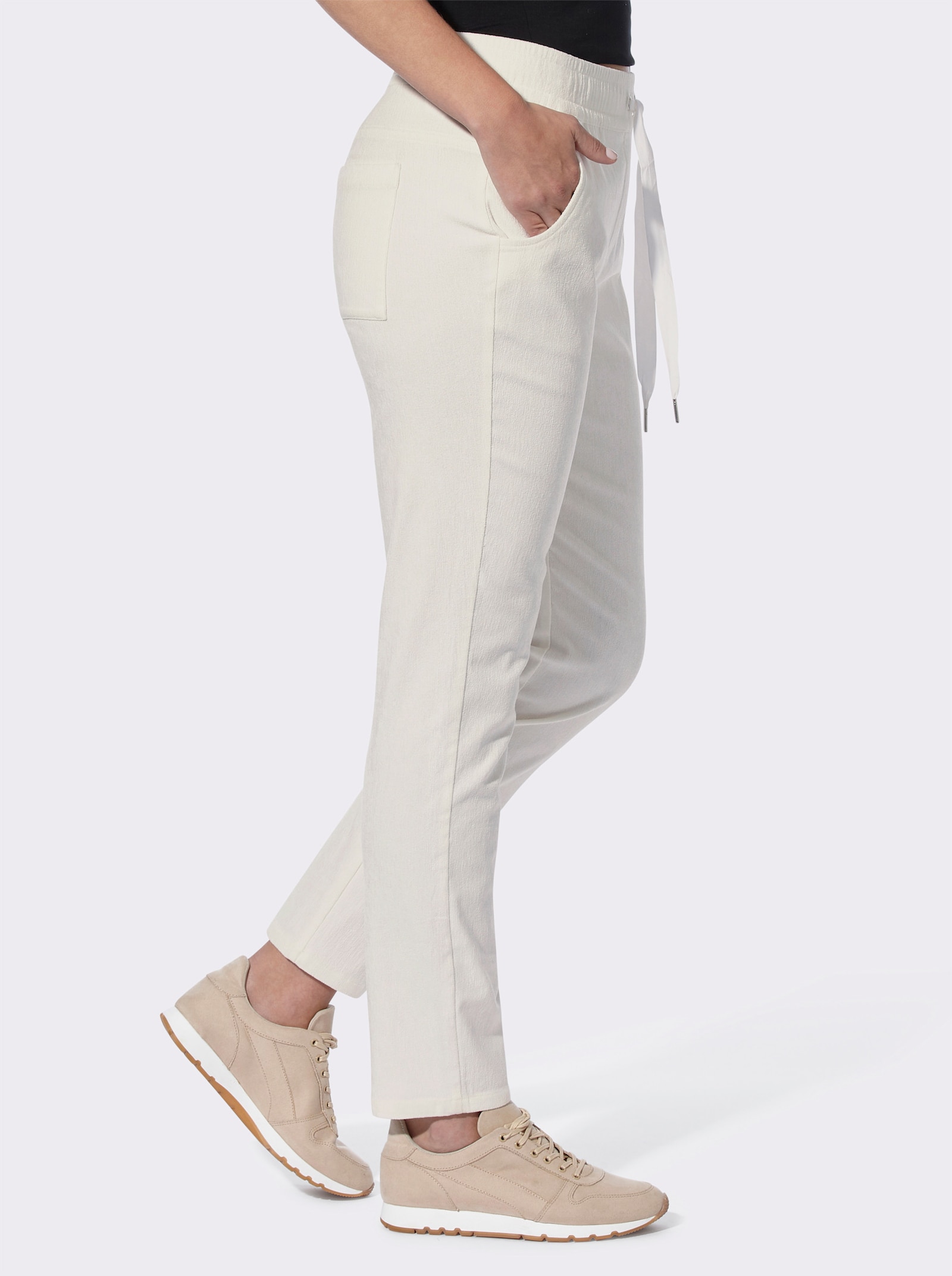 heine Jogg Pants in Feincord-Optik - ecru