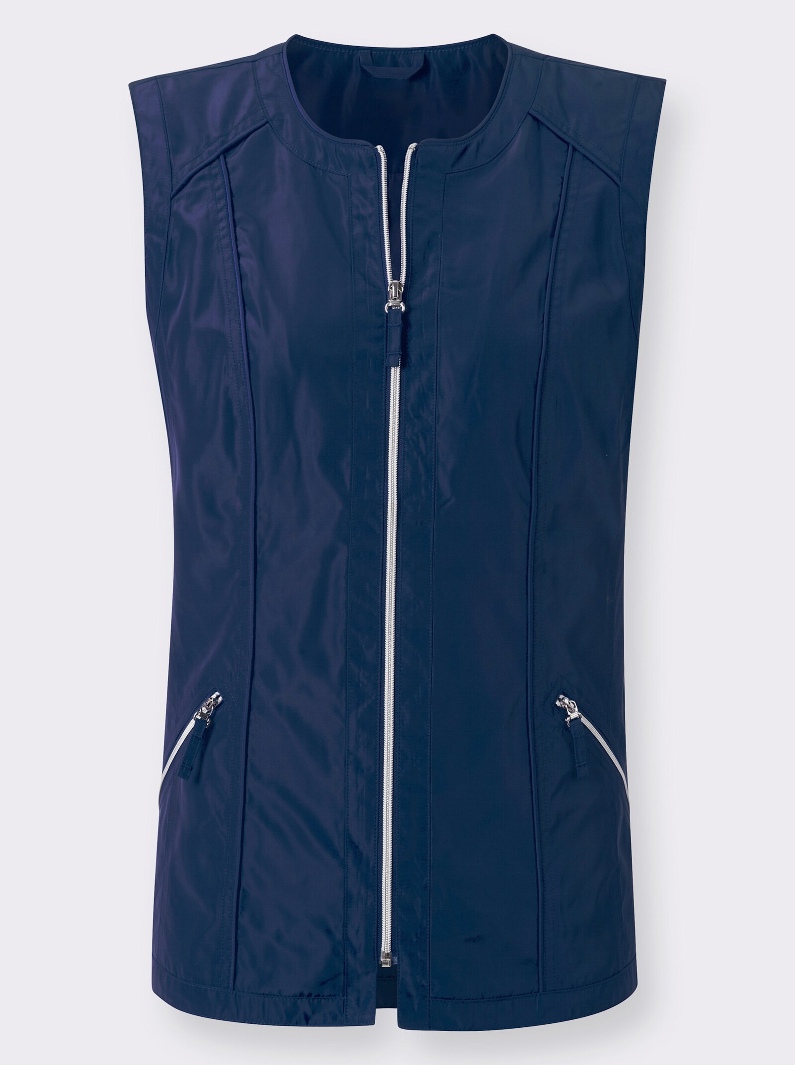 Weste im dezenten Glanz - marine