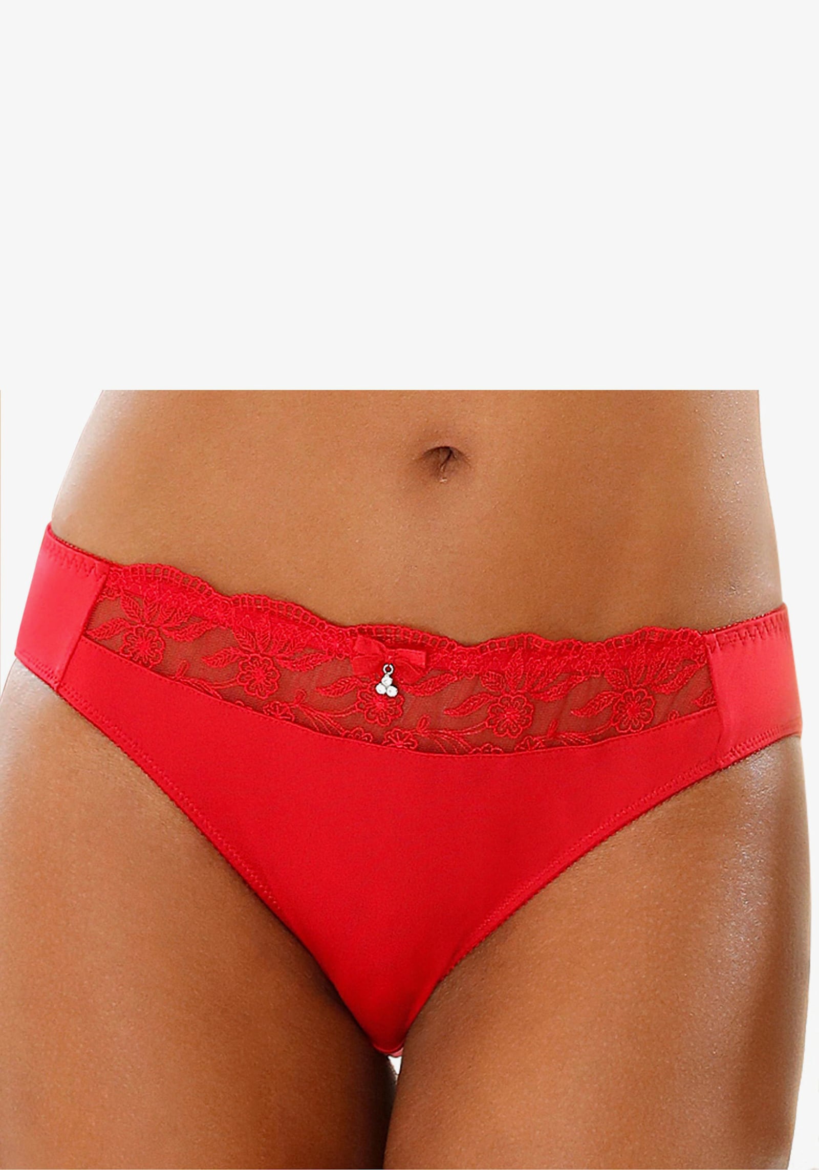 Nuance Slip - rot+weiß