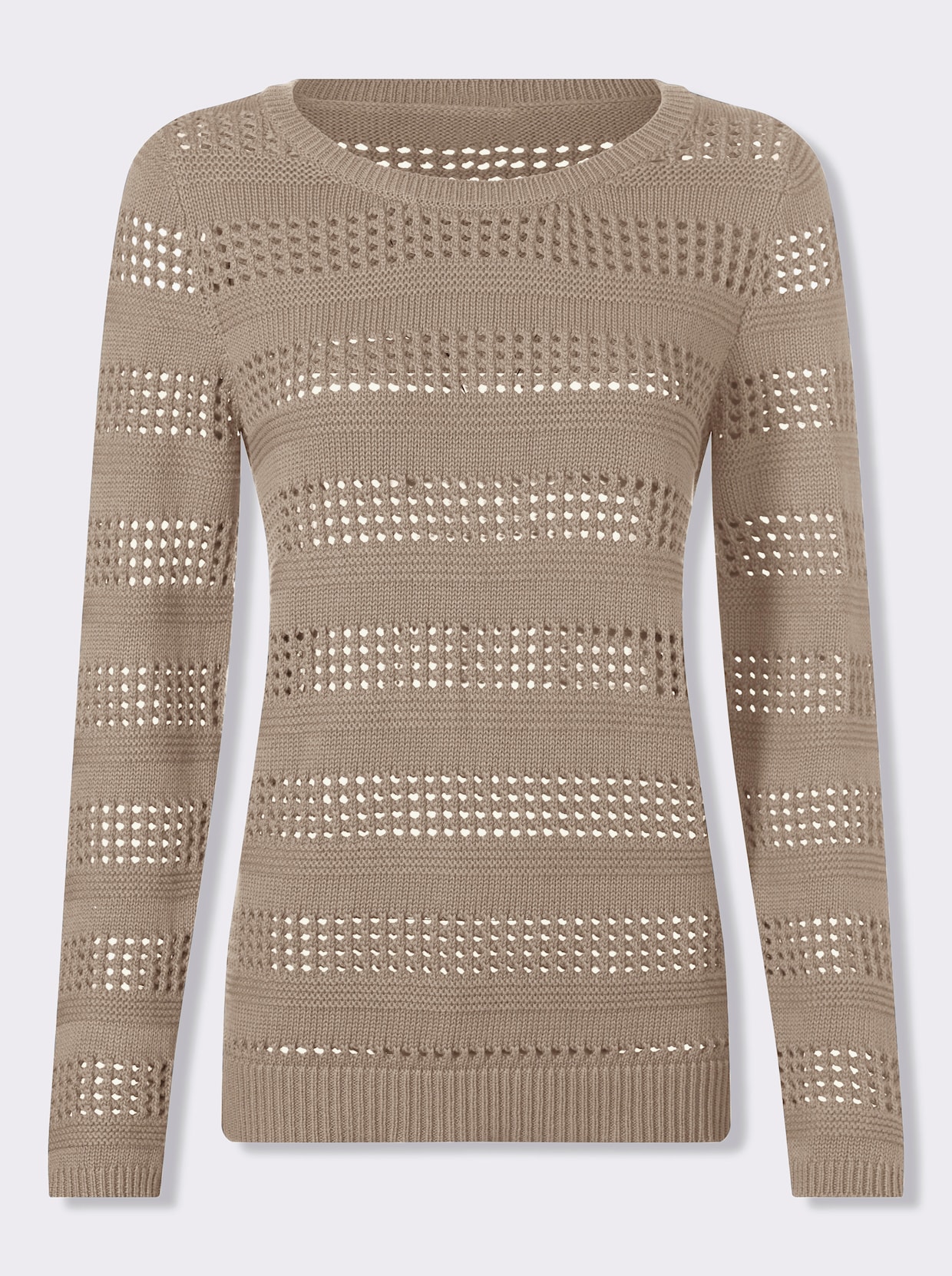 heine Ajourpullover - sesam