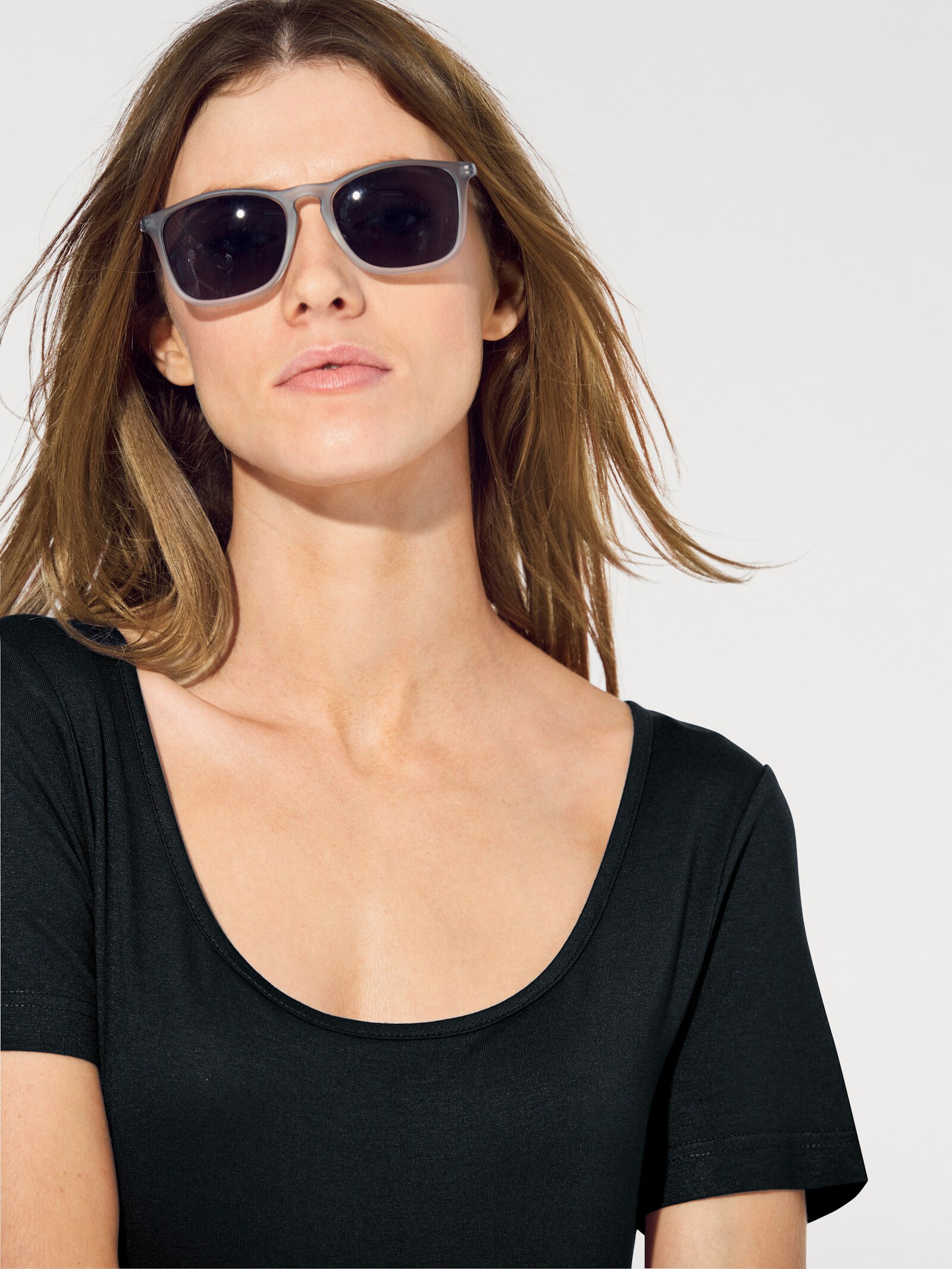 heine Maxikleid mit hohen Seitenschlitzen - schwarz