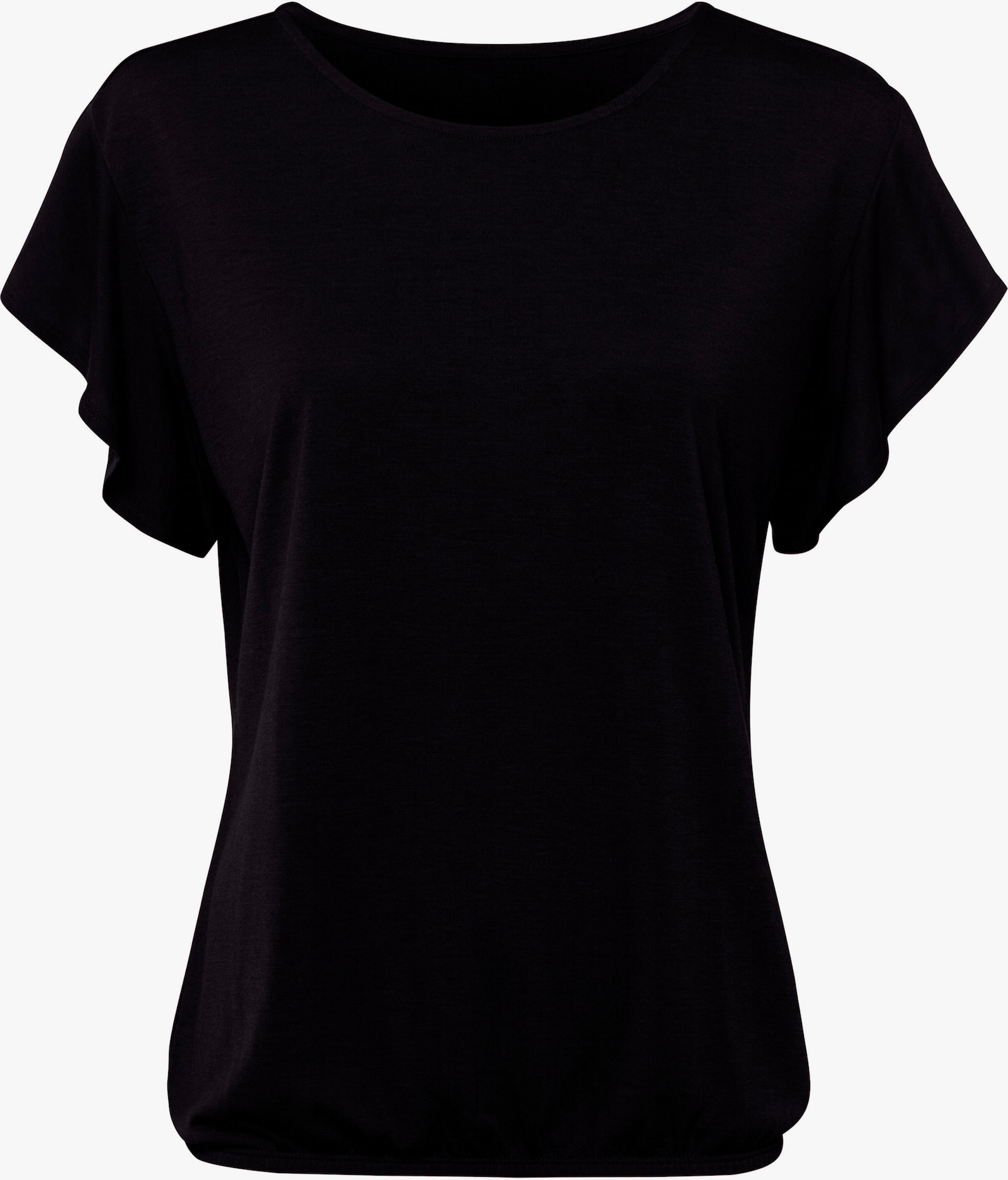 LASCANA Shirt met ronde hals - rood, zwart