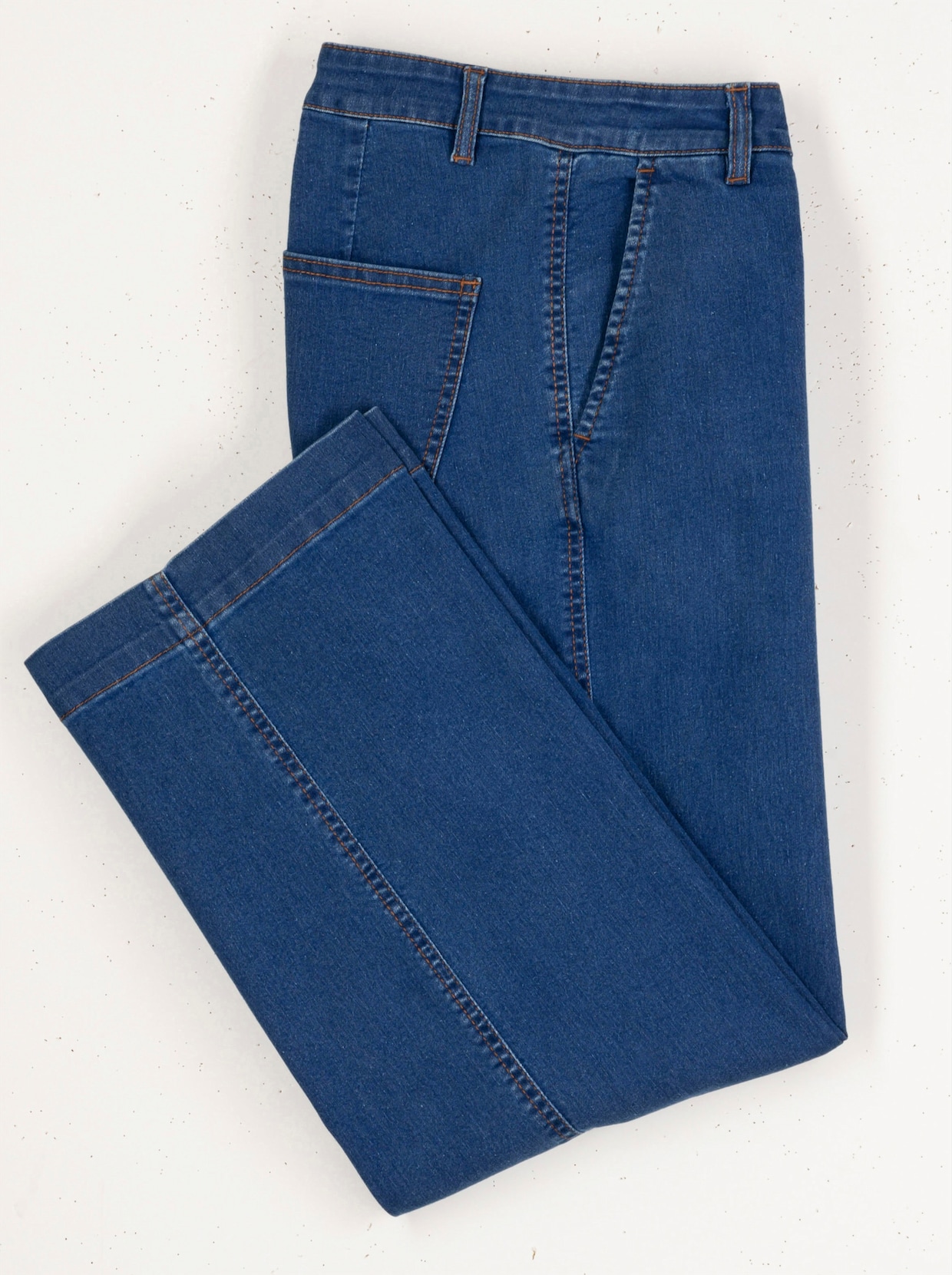 Kalhoty culotte - sepraná modrá stone