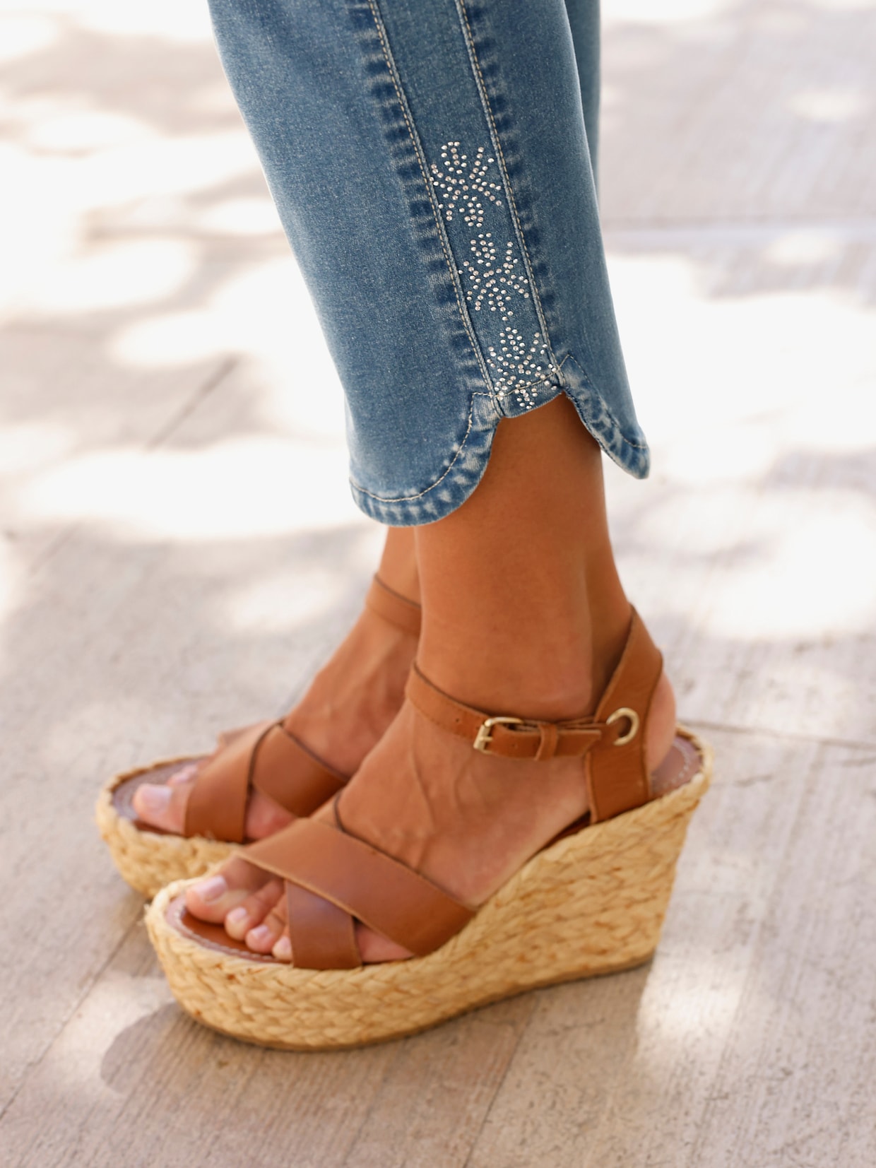 7/8-Jeans - blue-bleached