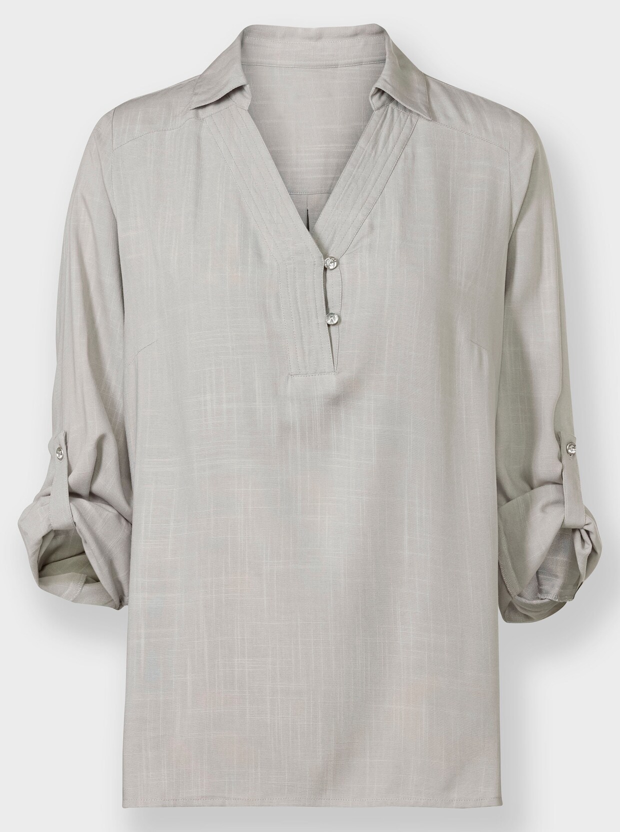 heine Blouse met lange mouwen - lichtgrijs