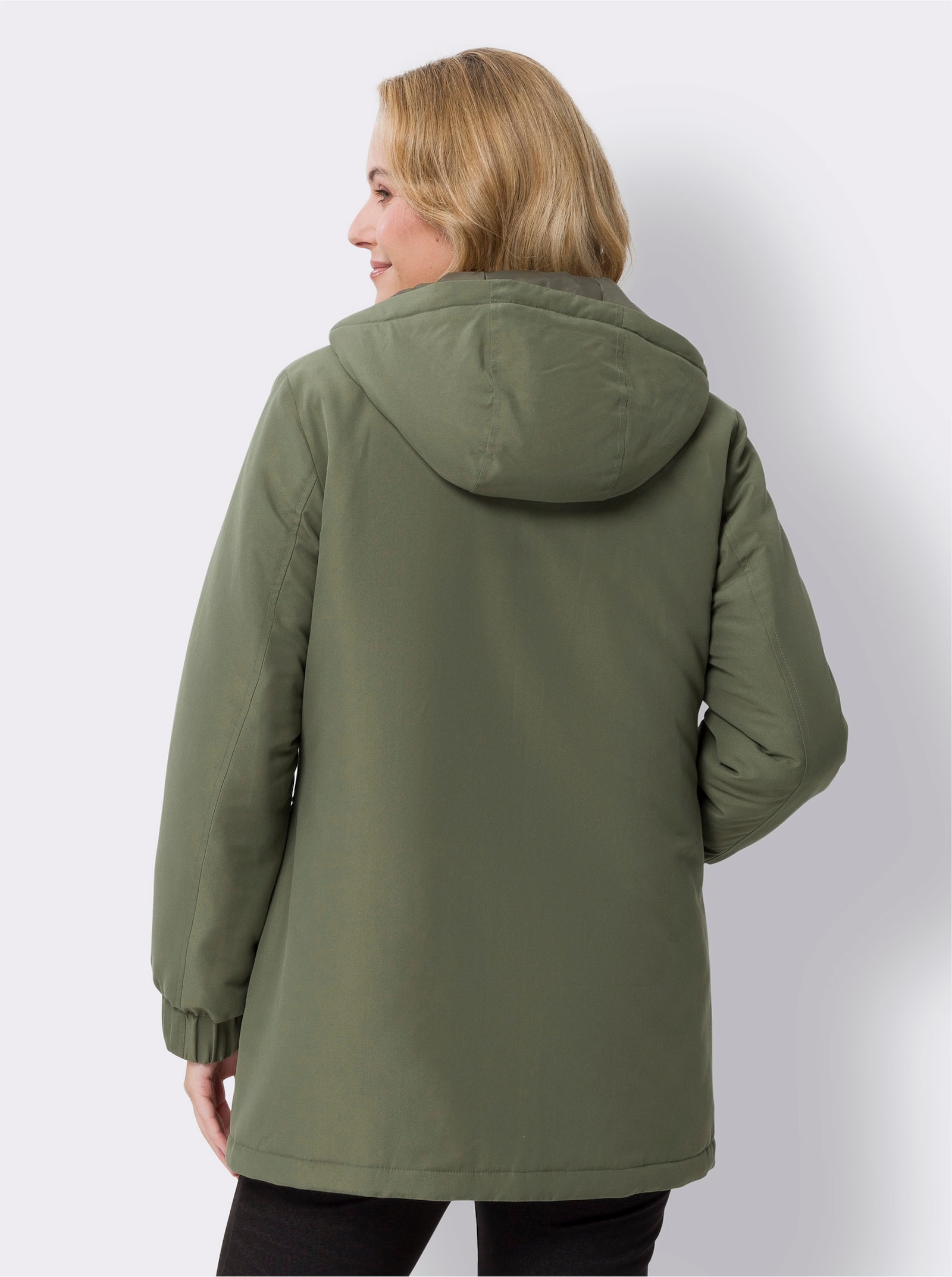 Bunda ve stylu parka - khaki