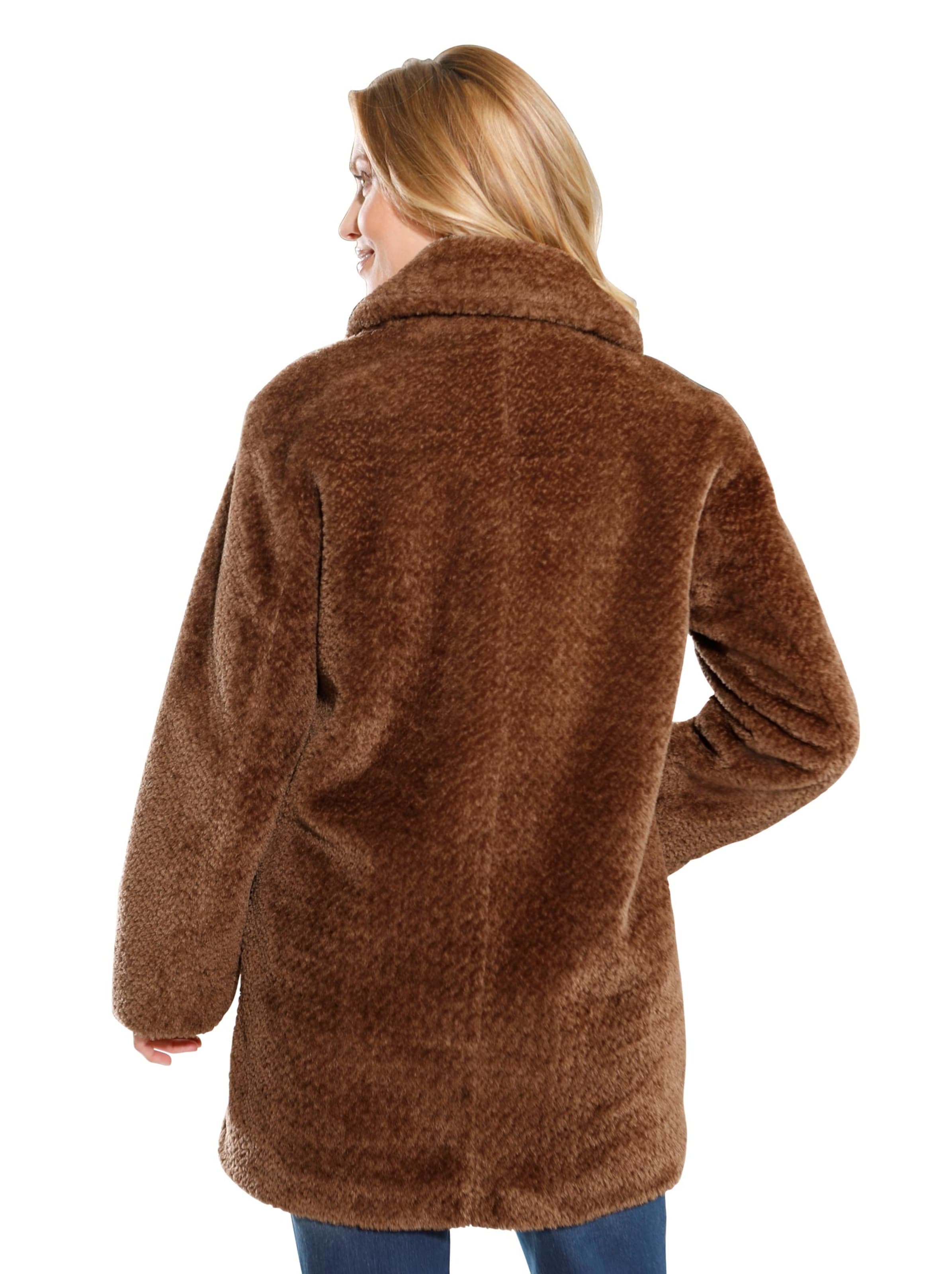 Webpelz-Jacke - toffee