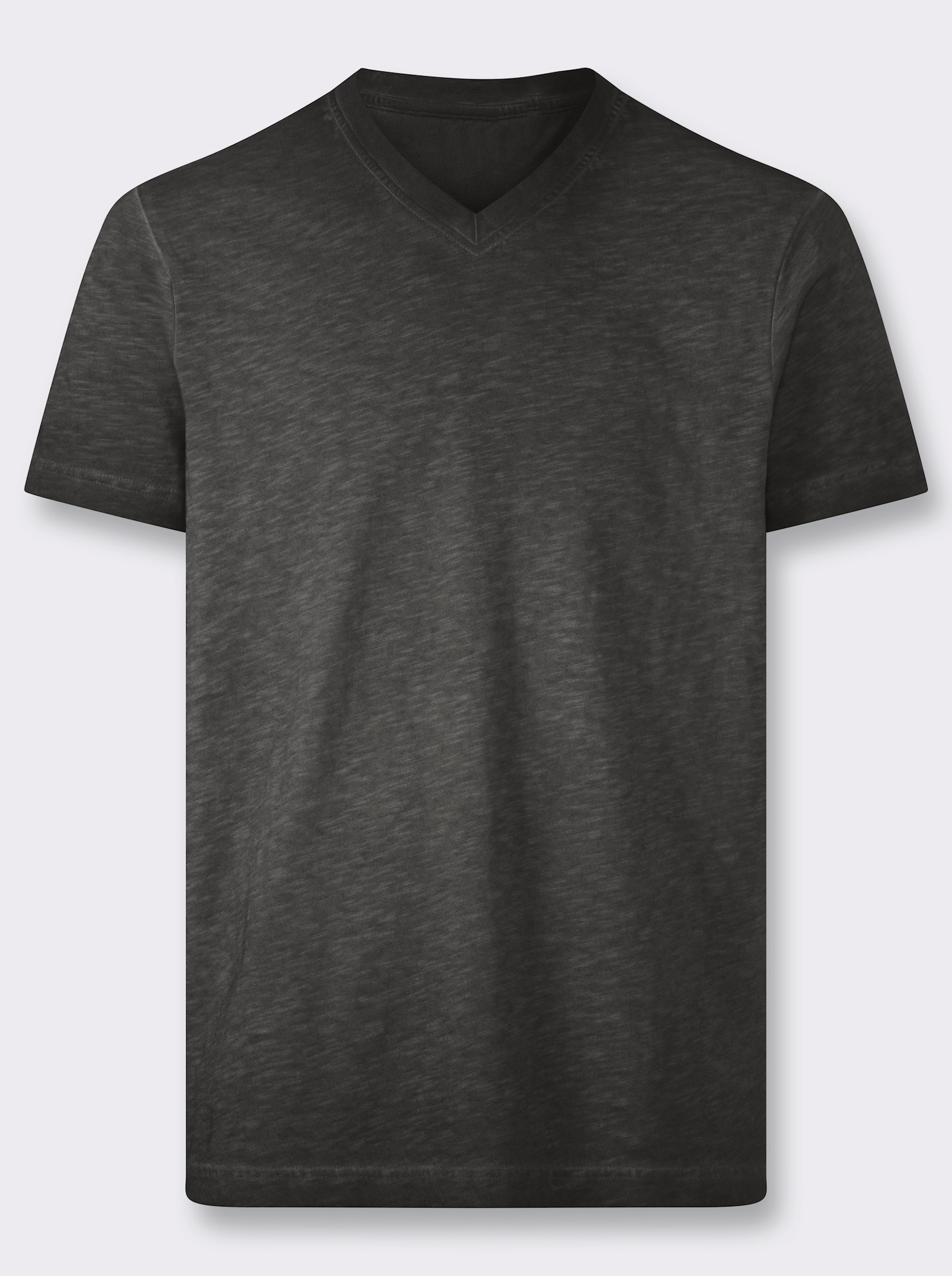 Kurzarmshirt aus reiner Baumwolle - graphit