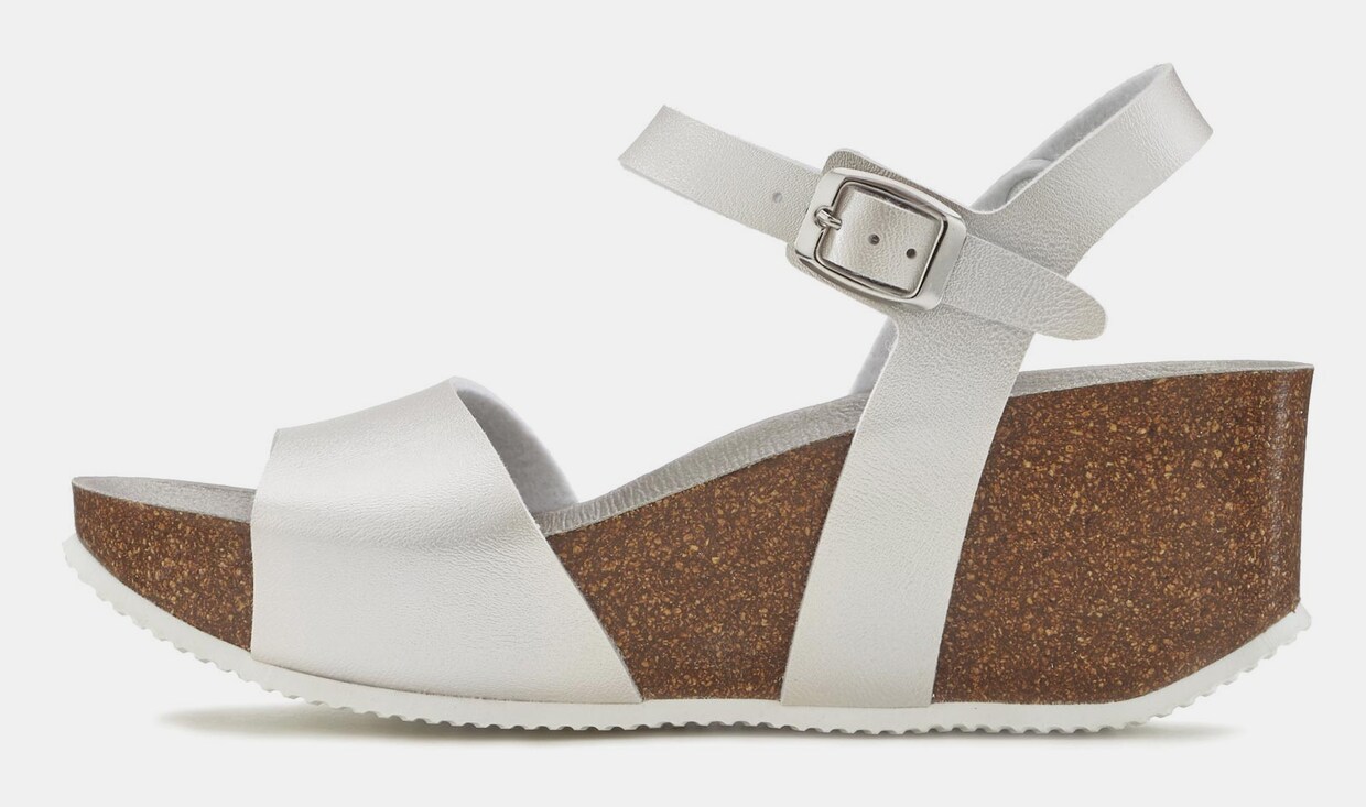 LASCANA Sandalette - silberfarben